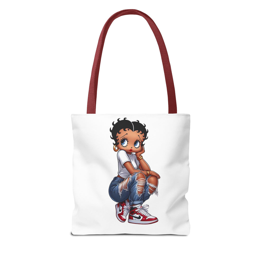 Betty Boop Style Tote Bag — Retro Pin-Up Cartoon Design