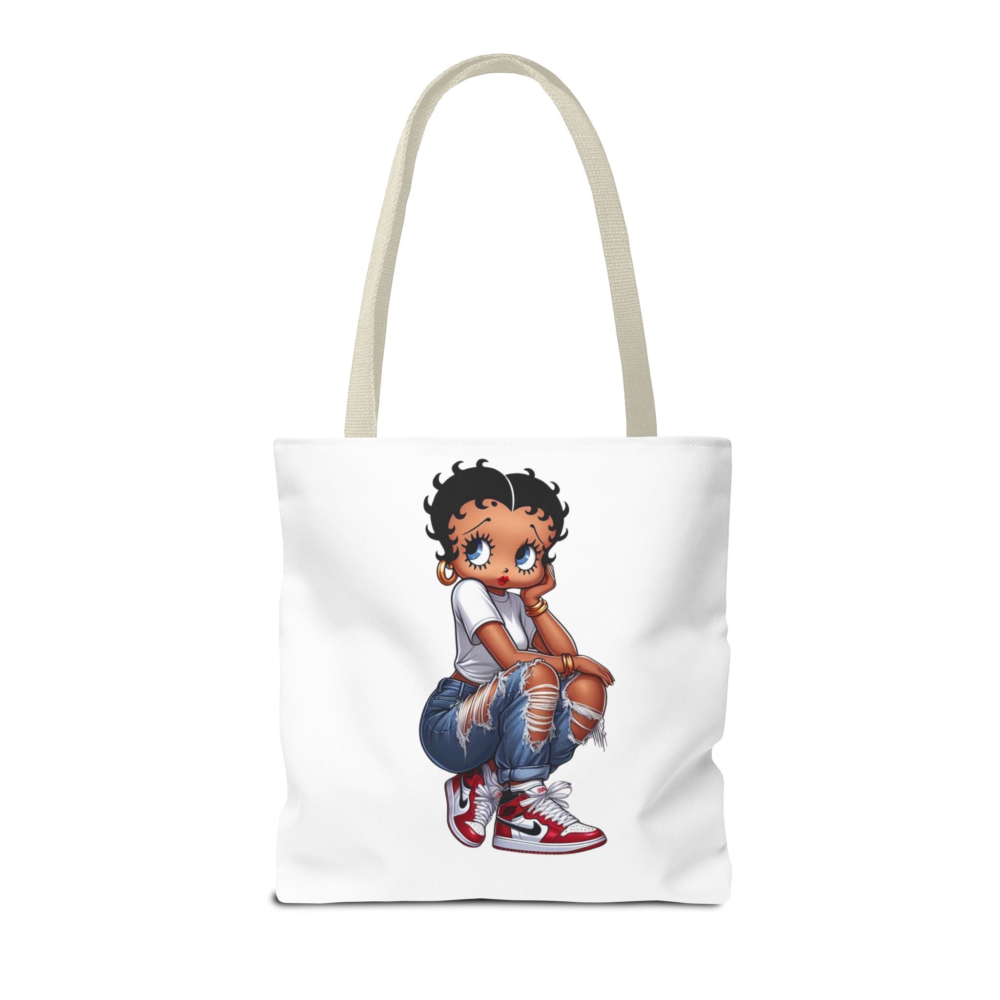 Betty Boop Style Tote Bag — Retro Pin-Up Cartoon Design