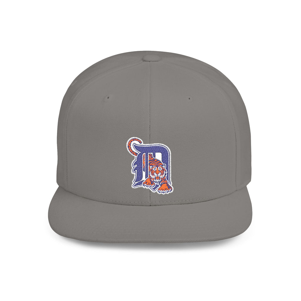 Detroit Tigers Letter Snapback Hat — Flat Bill Baseball Cap