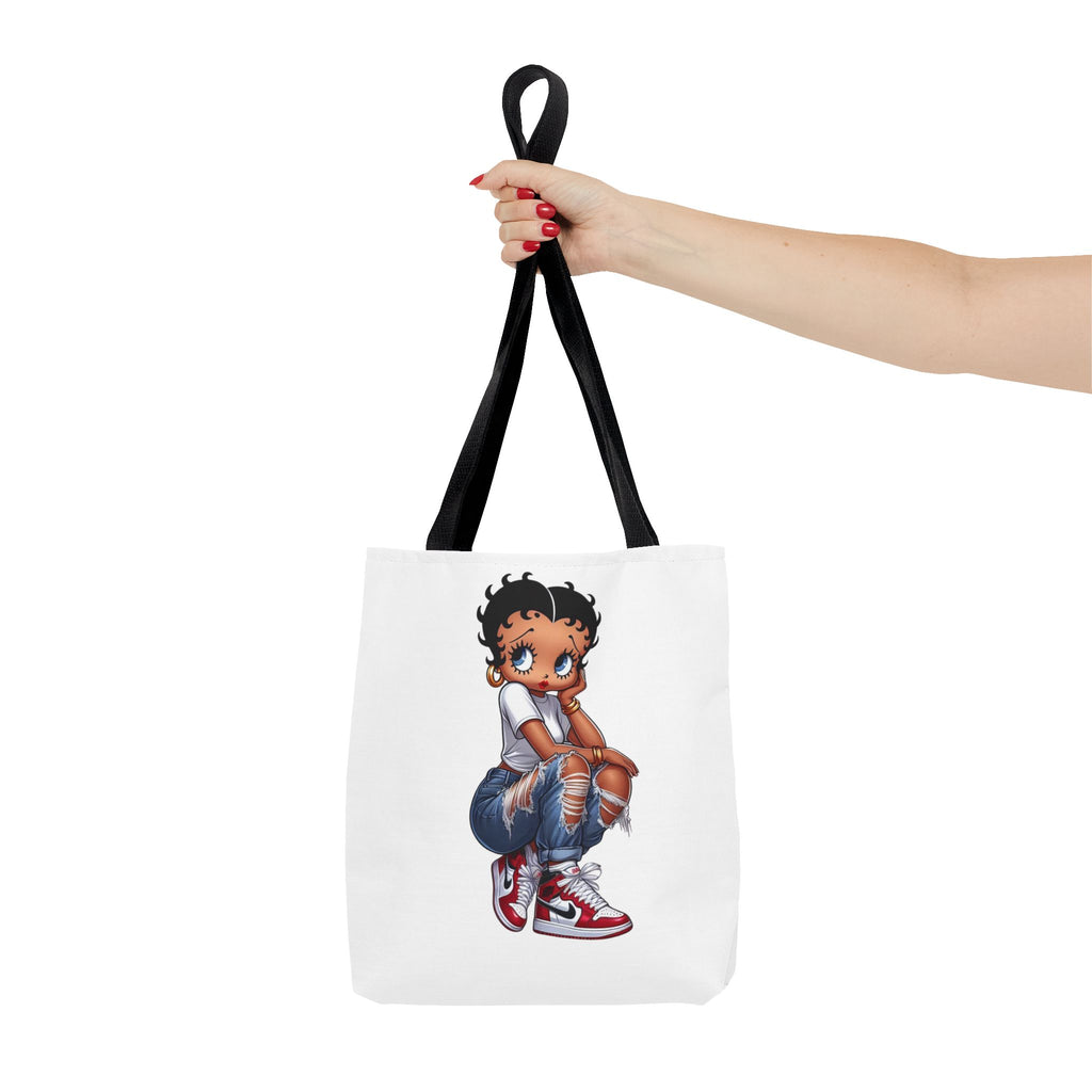 Betty Boop Style Tote Bag — Retro Pin-Up Cartoon Design