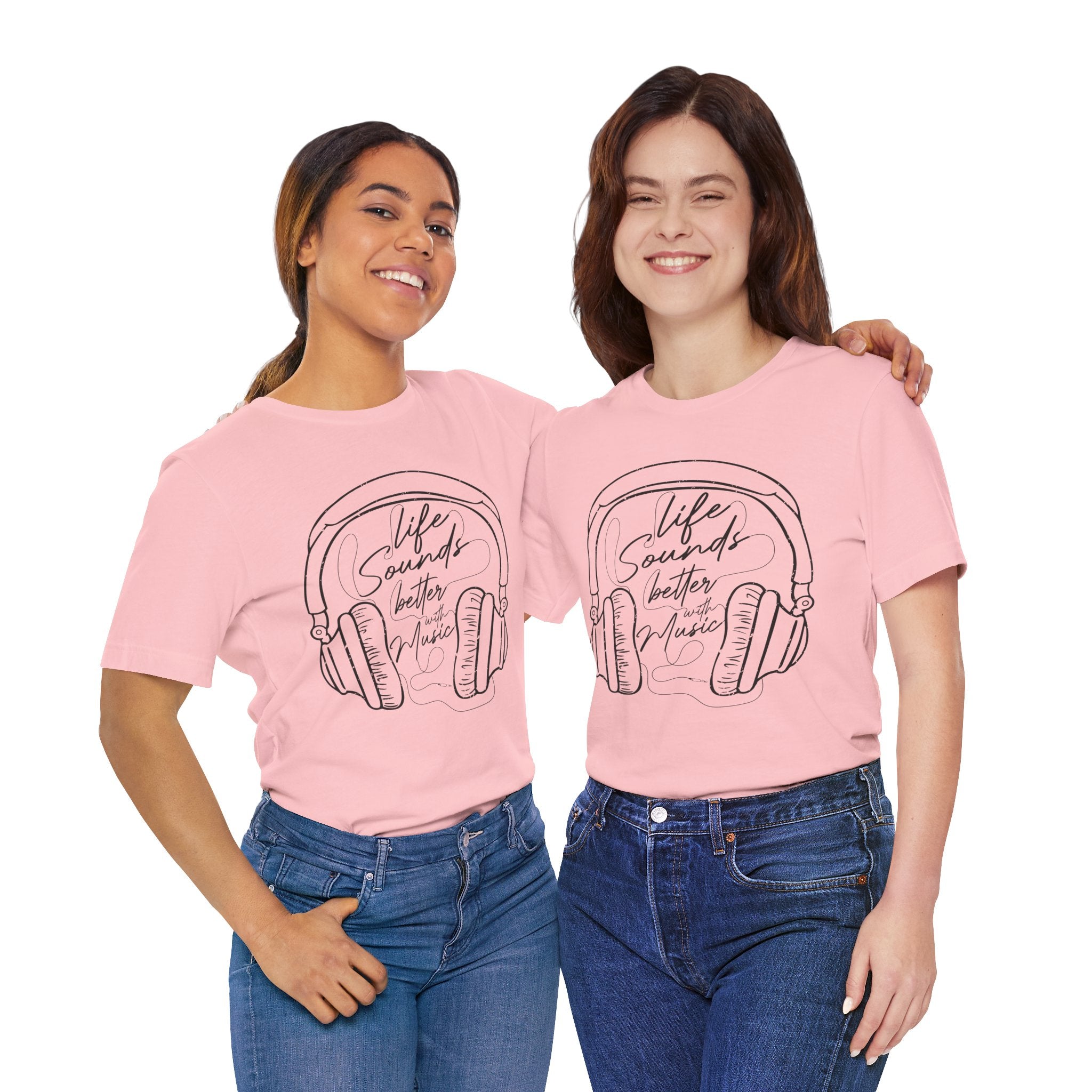 Life Sounds Better With Music Headphone T-Shirt