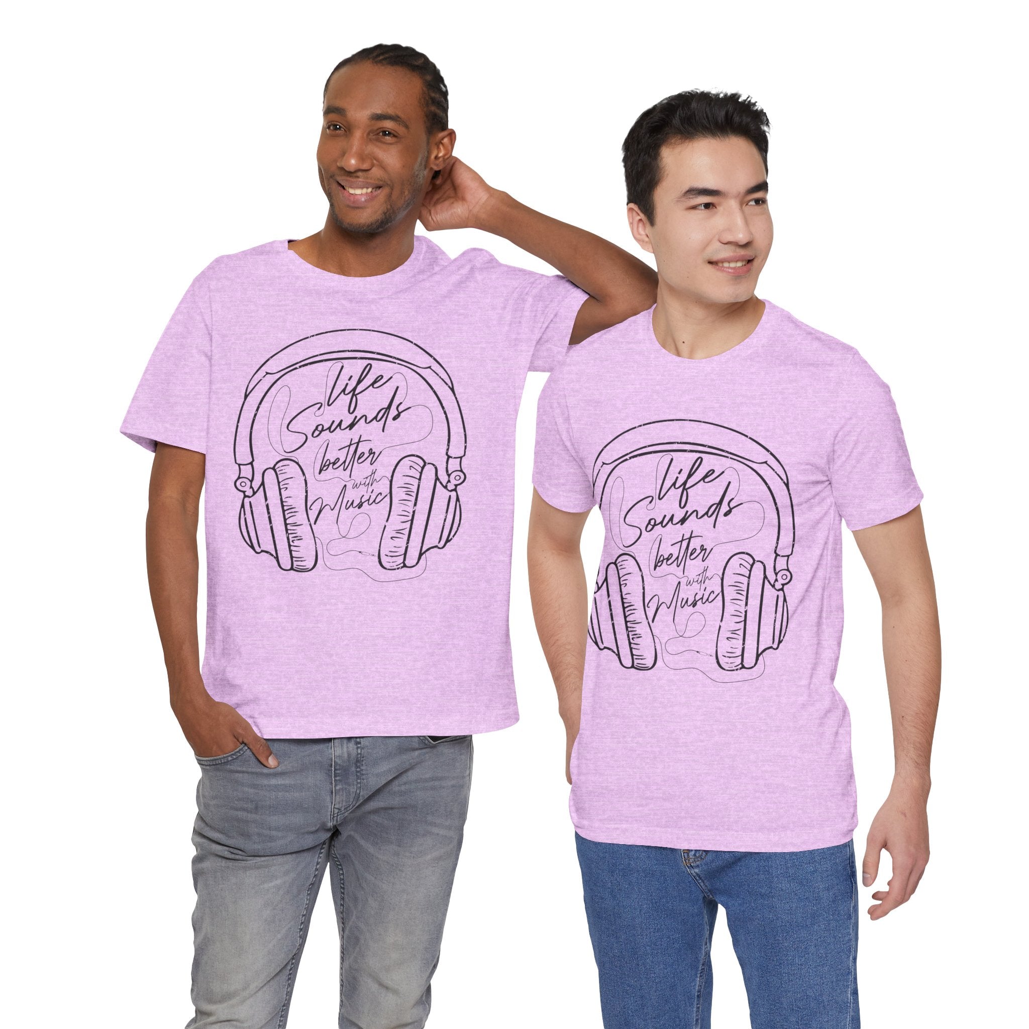 Life Sounds Better With Music Headphone T-Shirt