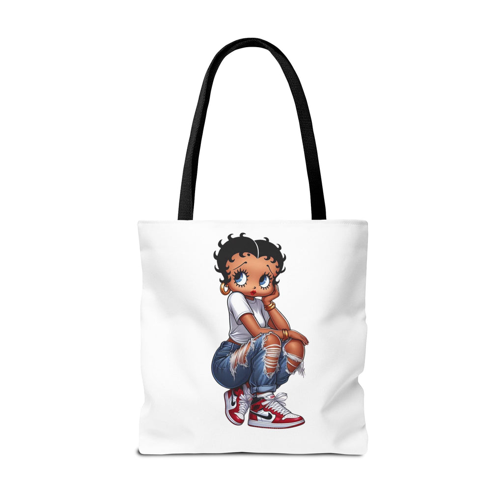 Betty Boop Style Tote Bag — Retro Pin-Up Cartoon Design