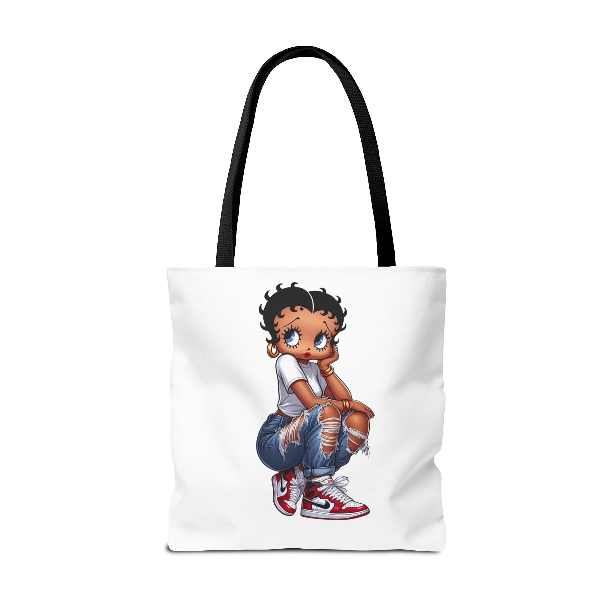 Betty Boop Style Tote Bag — Retro Pin-Up Cartoon Design