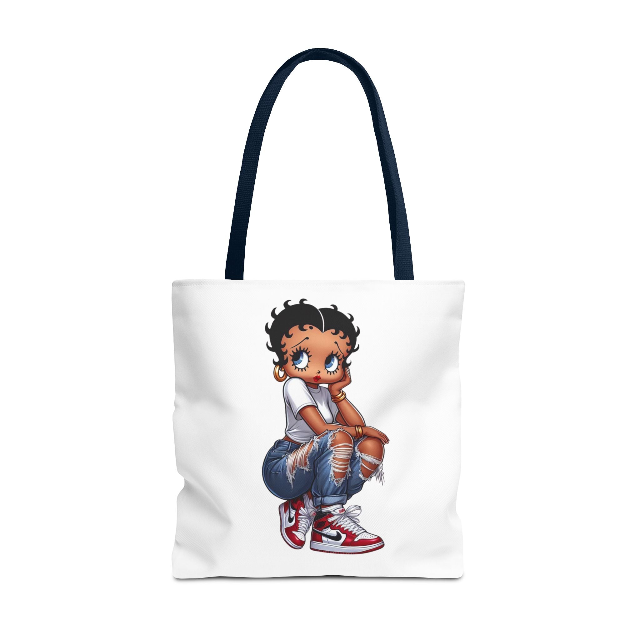 Betty Boop Style Tote Bag — Retro Pin-Up Cartoon Design