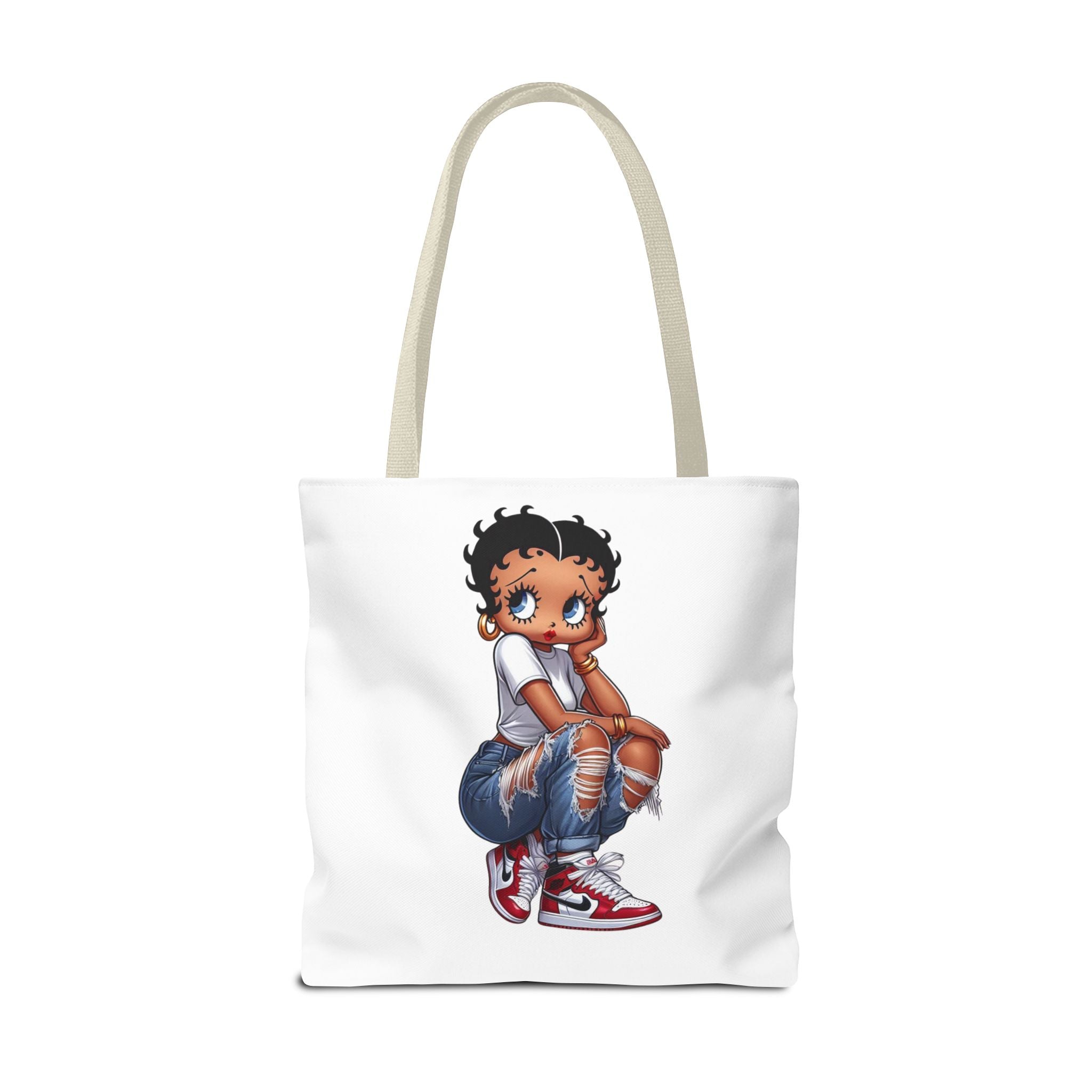Betty Boop Style Tote Bag — Retro Pin-Up Cartoon Design