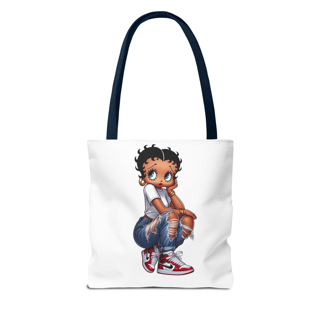 Betty Boop Style Tote Bag — Retro Pin-Up Cartoon Design