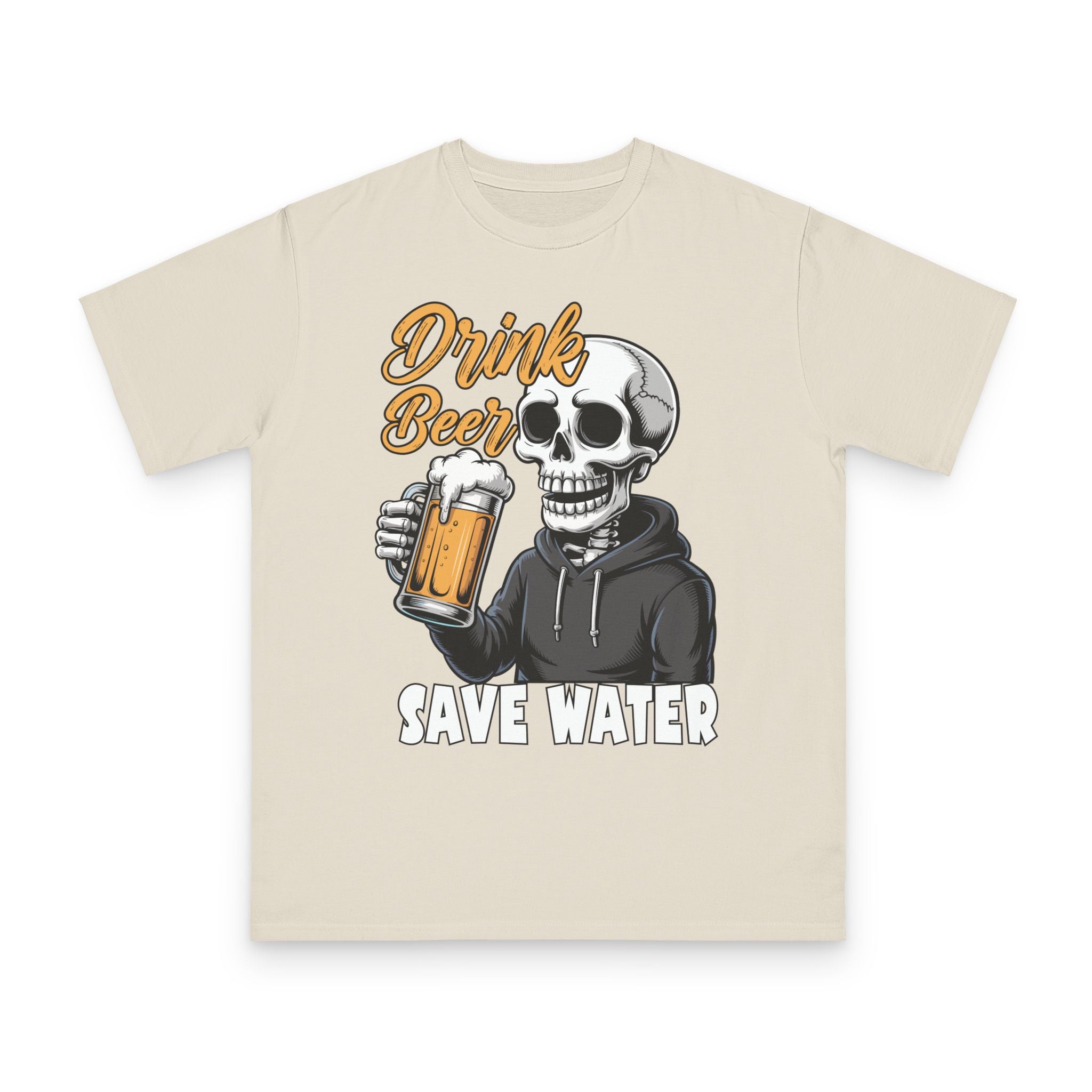 Drink Beer Save Water Skull T‑Shirt — Funny Beer Lover Tee