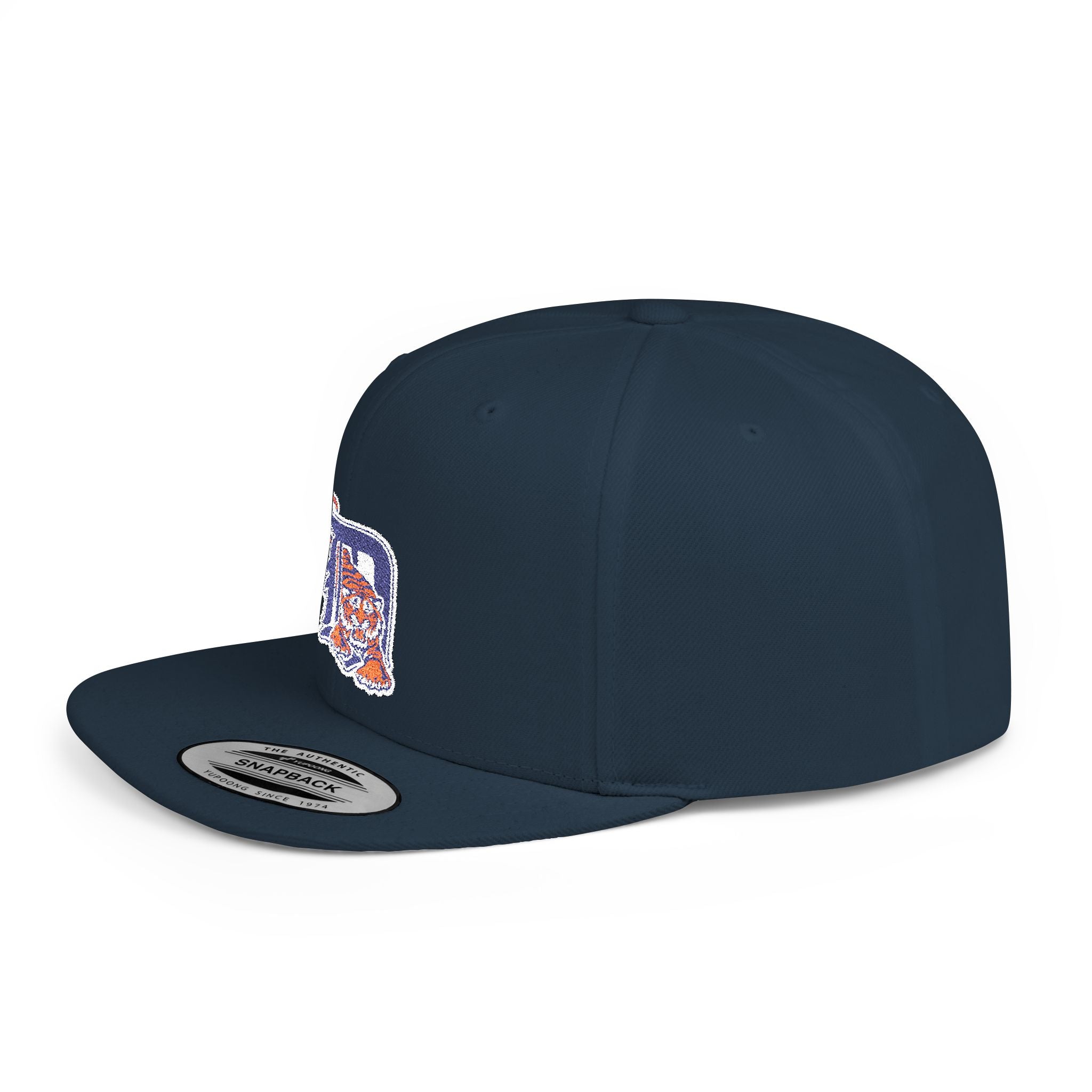 Detroit Tigers Letter Snapback Hat — Flat Bill Baseball Cap