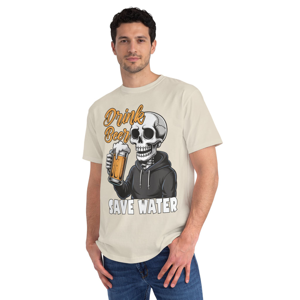 Drink Beer Save Water Skull T‑Shirt — Funny Beer Lover Tee