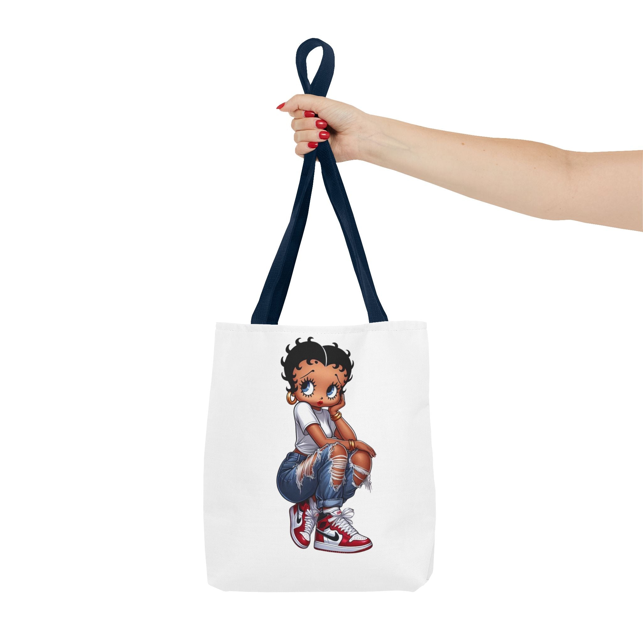 Betty Boop Style Tote Bag — Retro Pin-Up Cartoon Design
