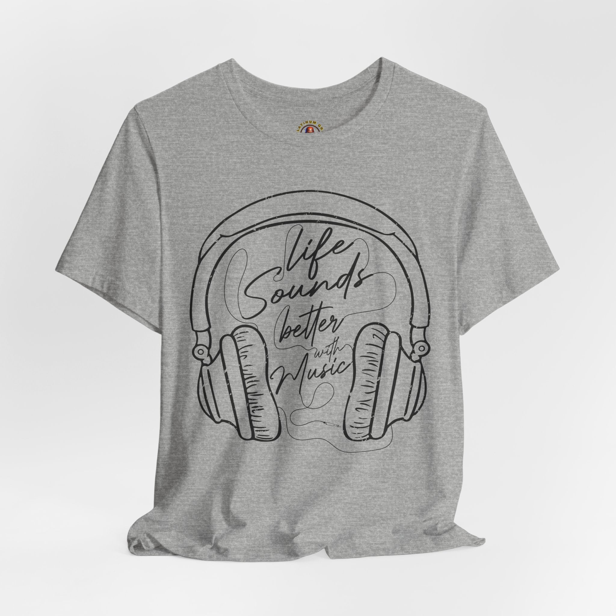 Life Sounds Better With Music Headphone T-Shirt