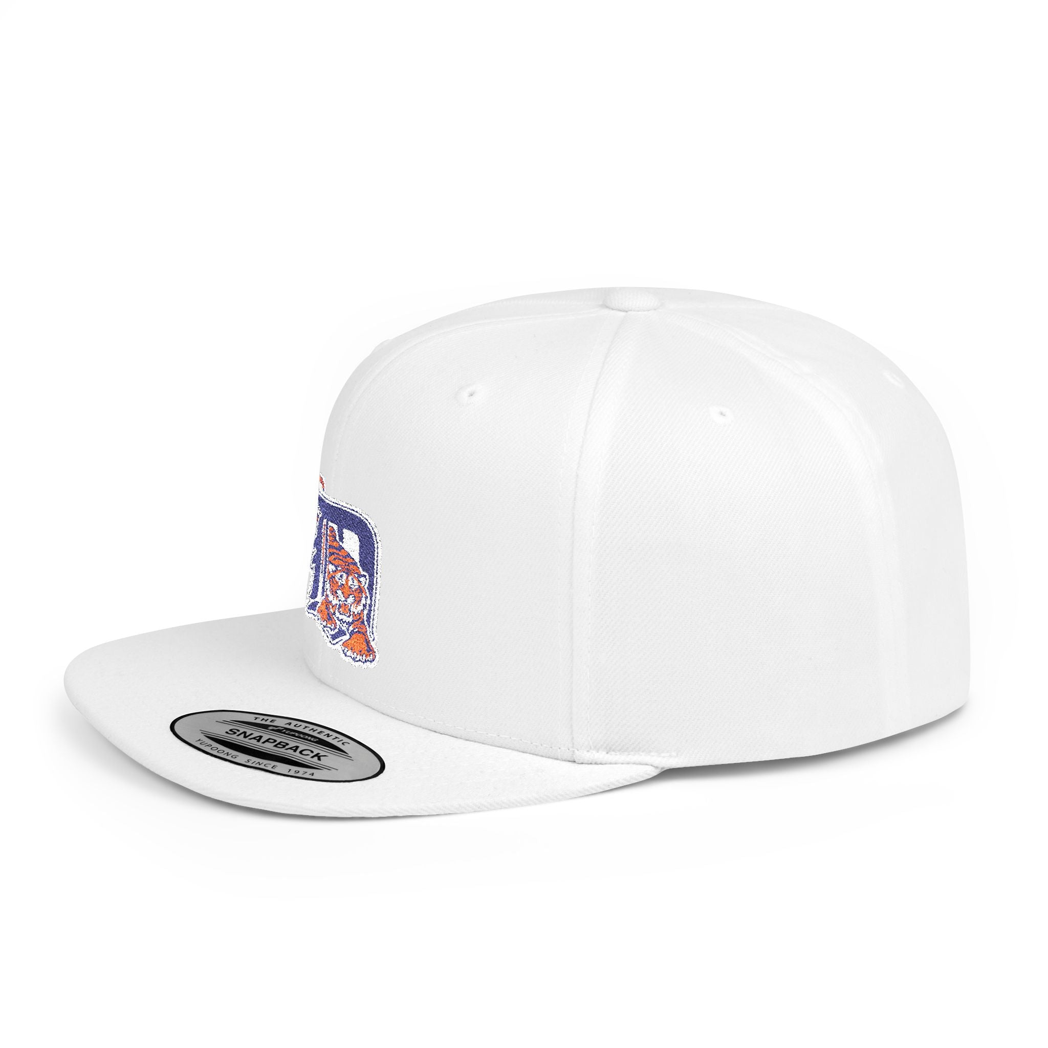 Detroit Tigers Letter Snapback Hat — Flat Bill Baseball Cap