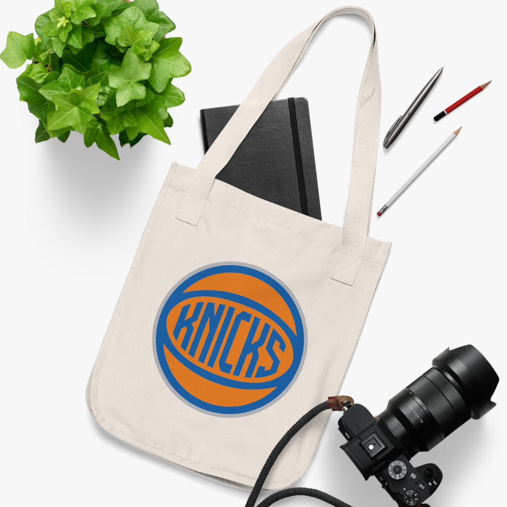 Knicks Logo Canvas Tote Bag — Organic Reusable Basketball Fan Grocery Bag
