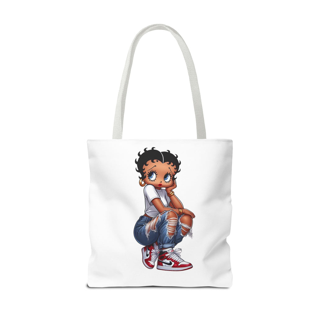Betty Boop Style Tote Bag — Retro Pin-Up Cartoon Design