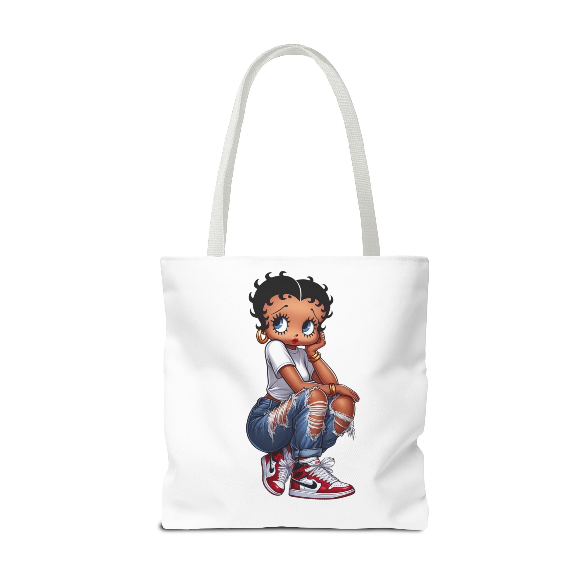 Betty Boop Style Tote Bag — Retro Pin-Up Cartoon Design