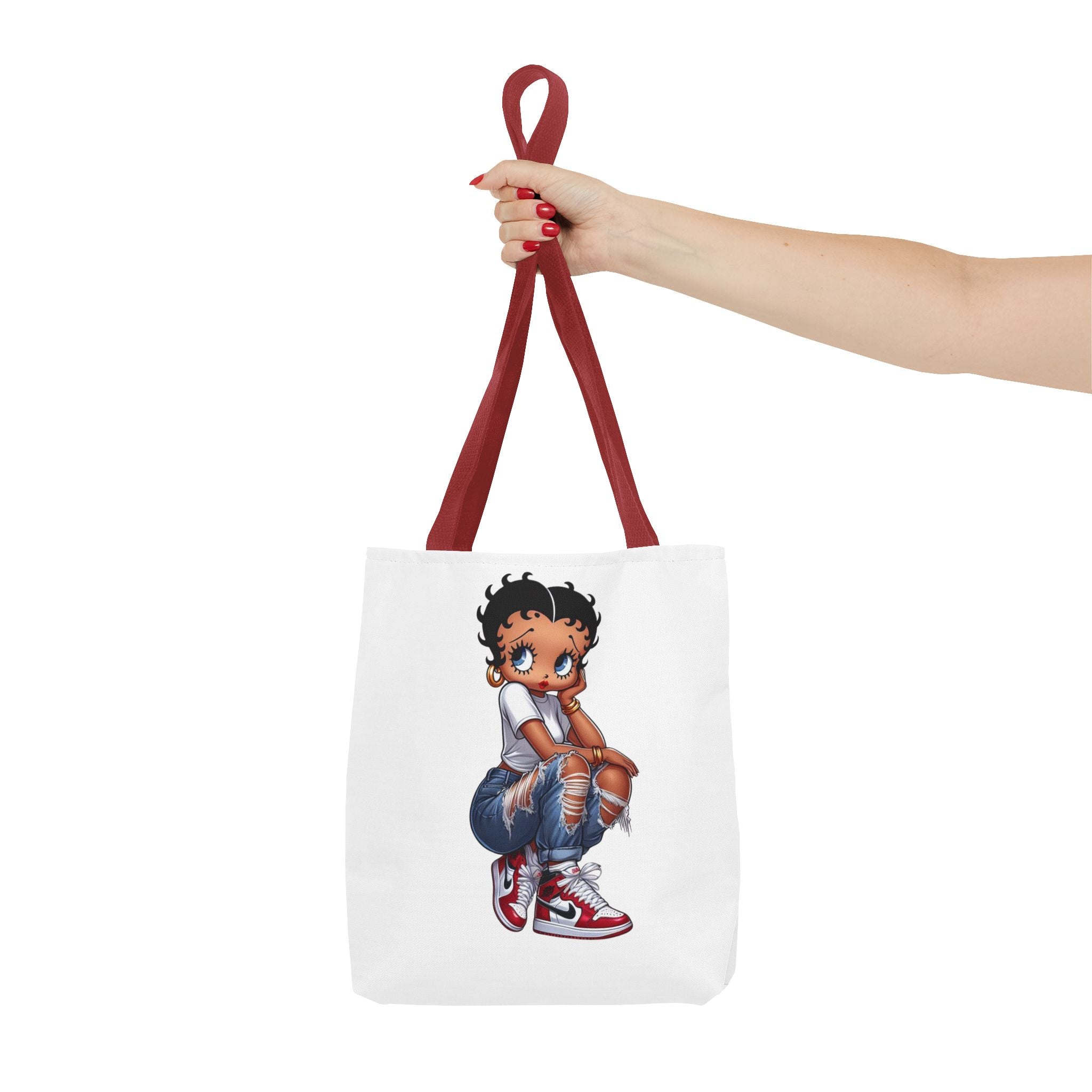 Betty Boop Style Tote Bag — Retro Pin-Up Cartoon Design