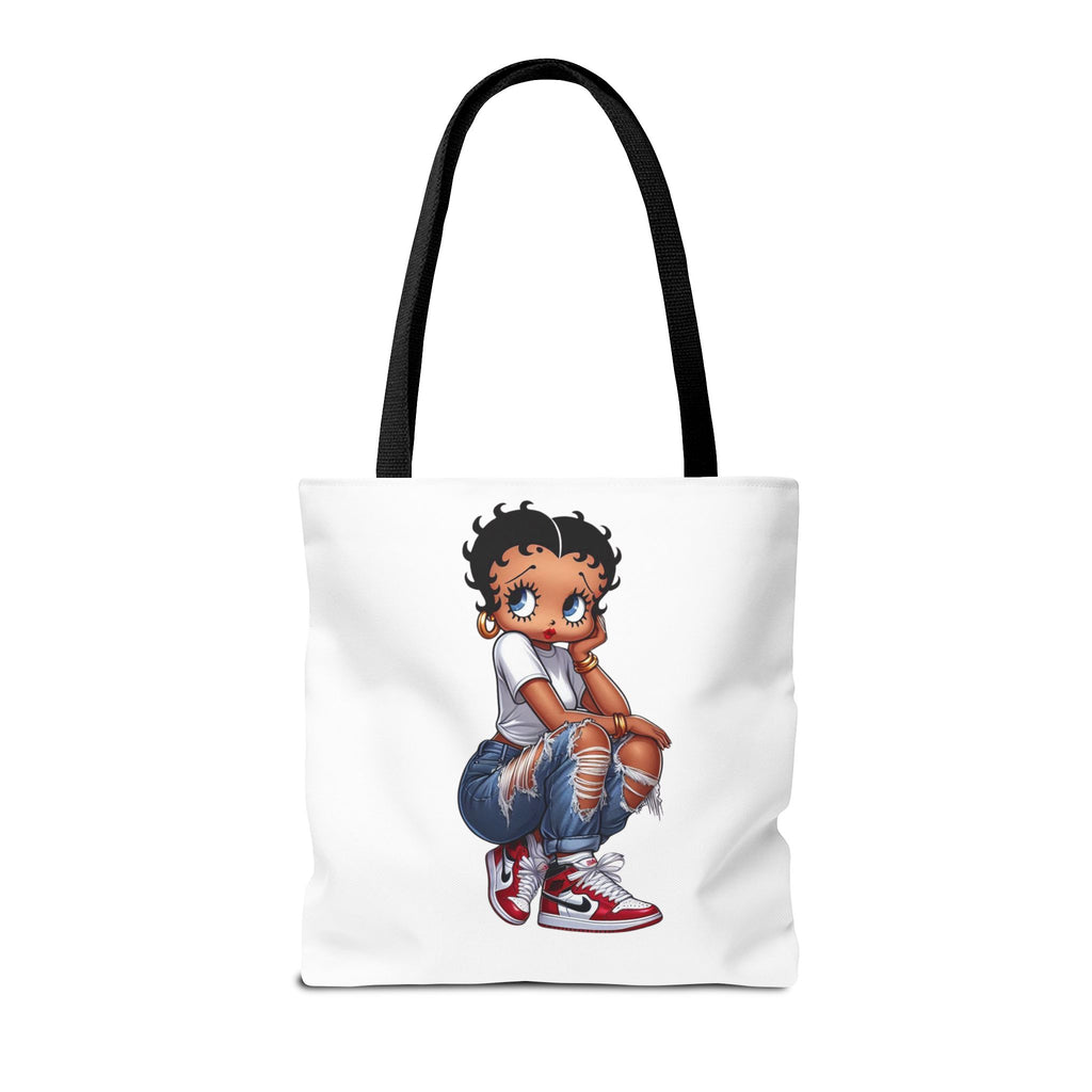 Betty Boop Style Tote Bag — Retro Pin-Up Cartoon Design
