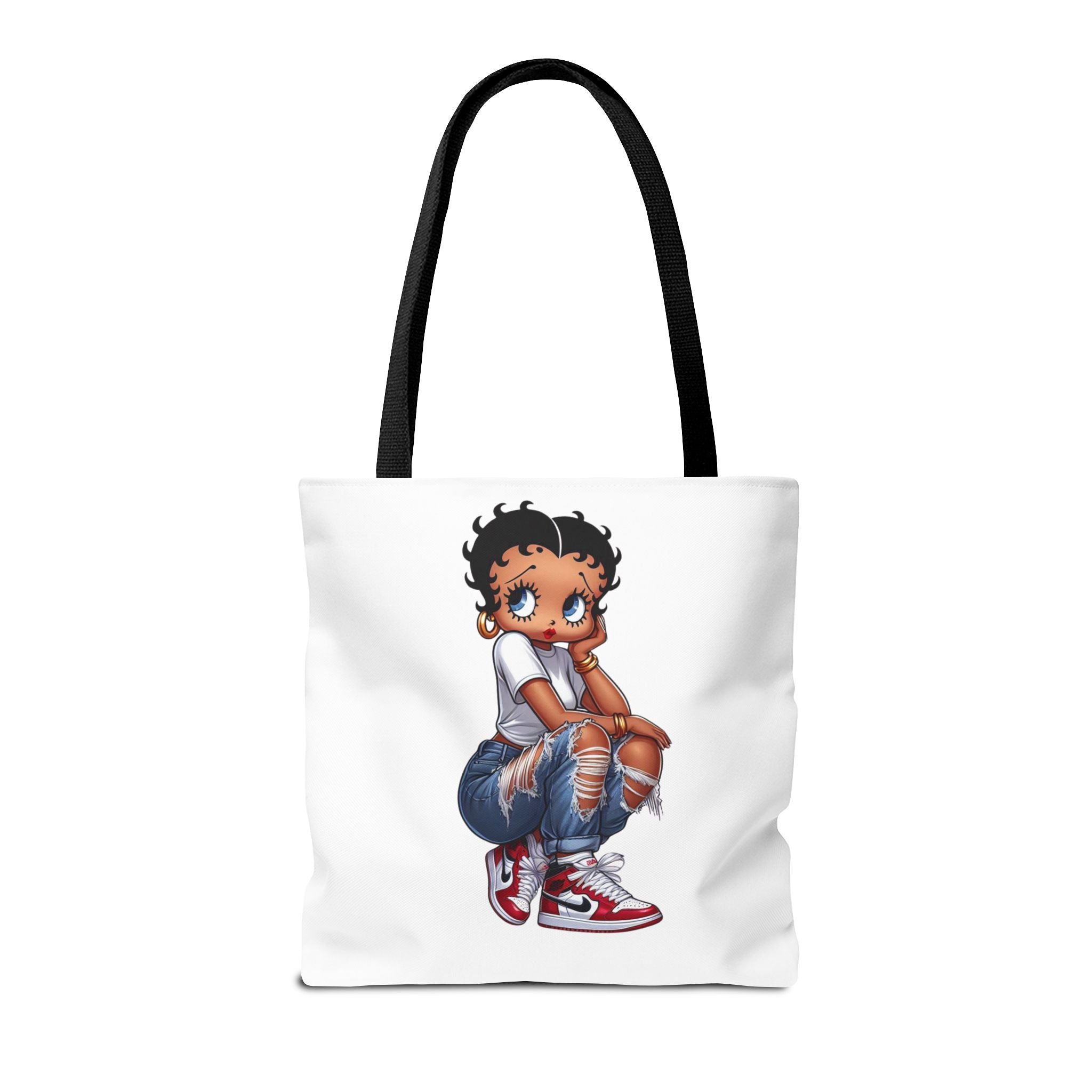 Betty Boop Style Tote Bag — Retro Pin-Up Cartoon Design