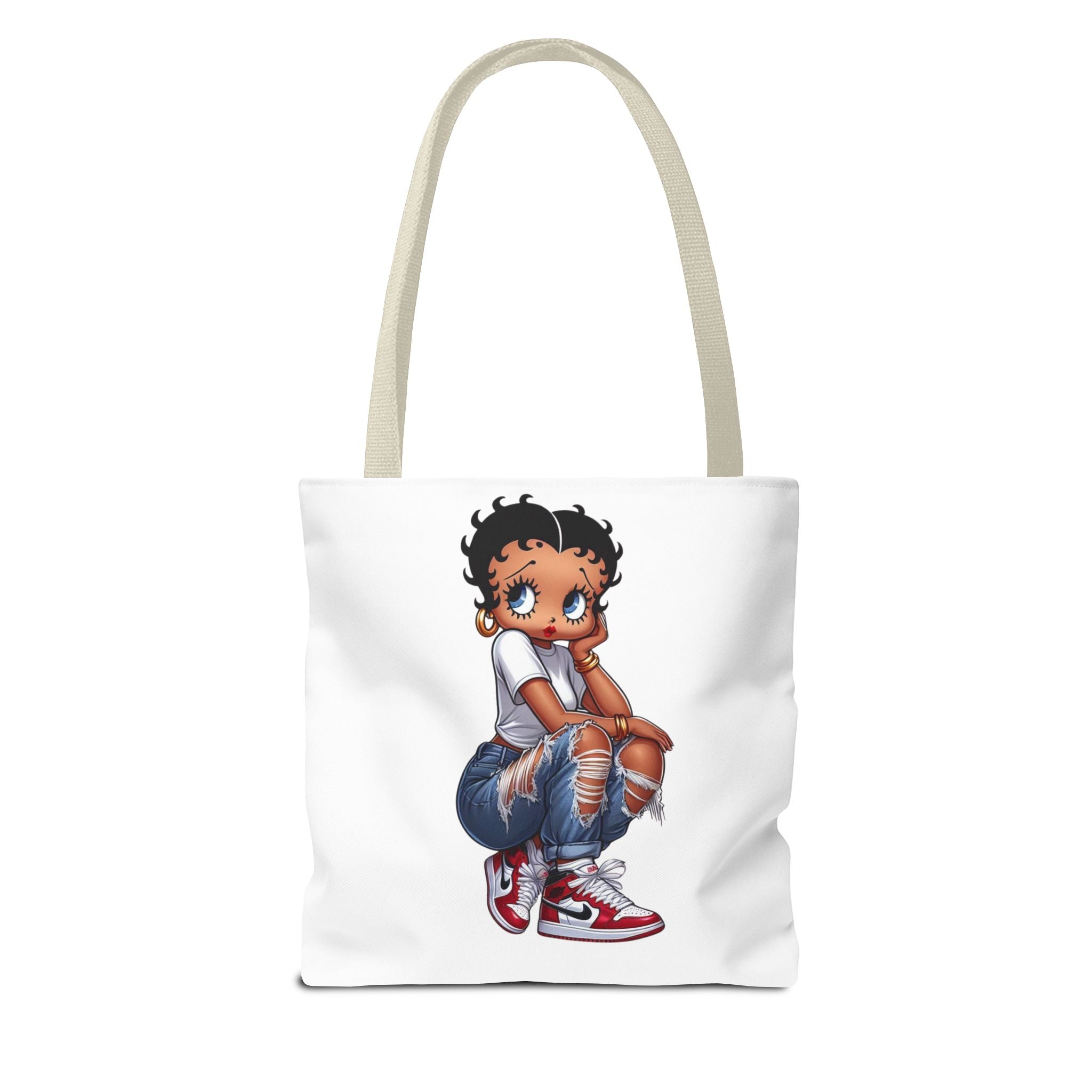 Betty Boop Style Tote Bag — Retro Pin-Up Cartoon Design
