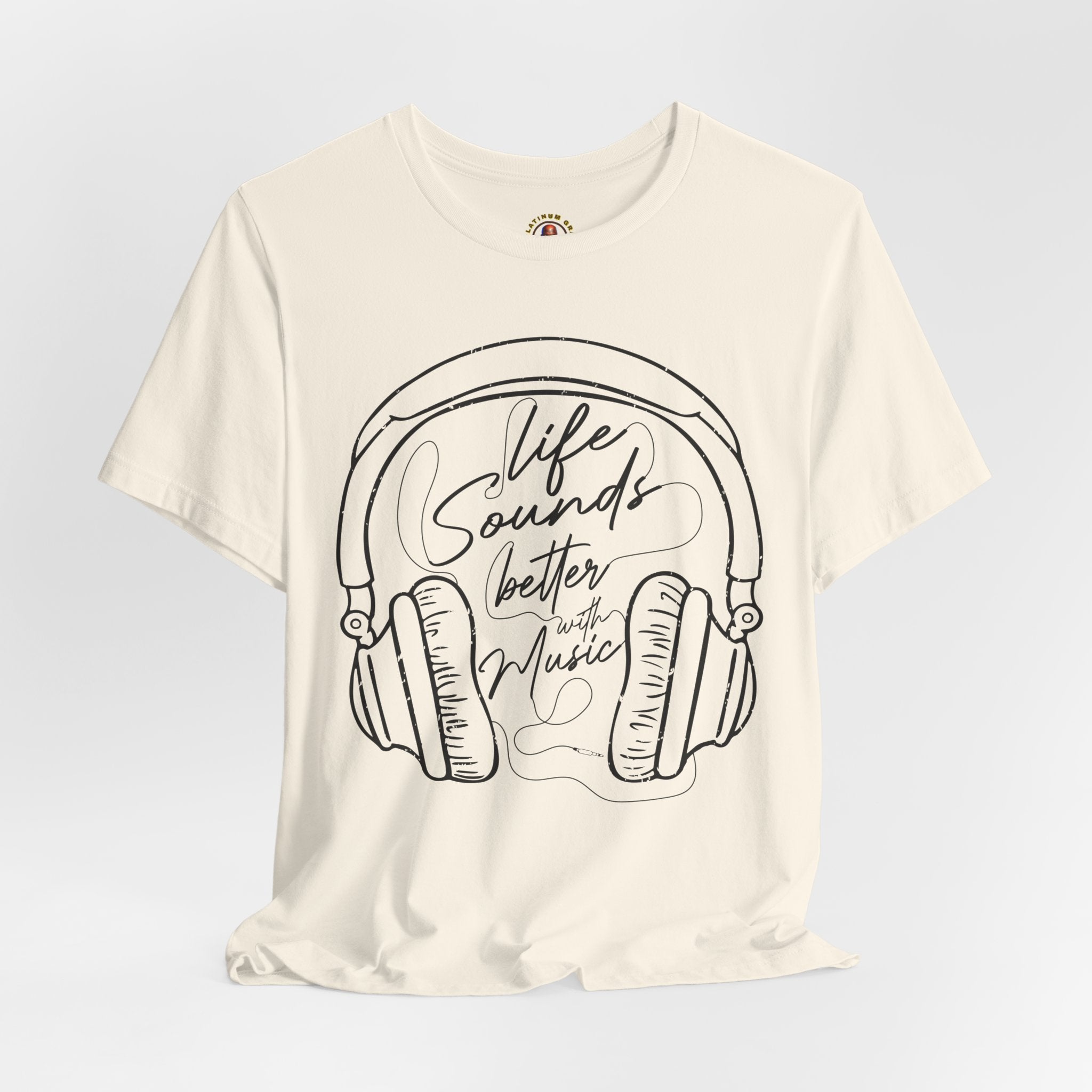 Life Sounds Better With Music Headphone T-Shirt
