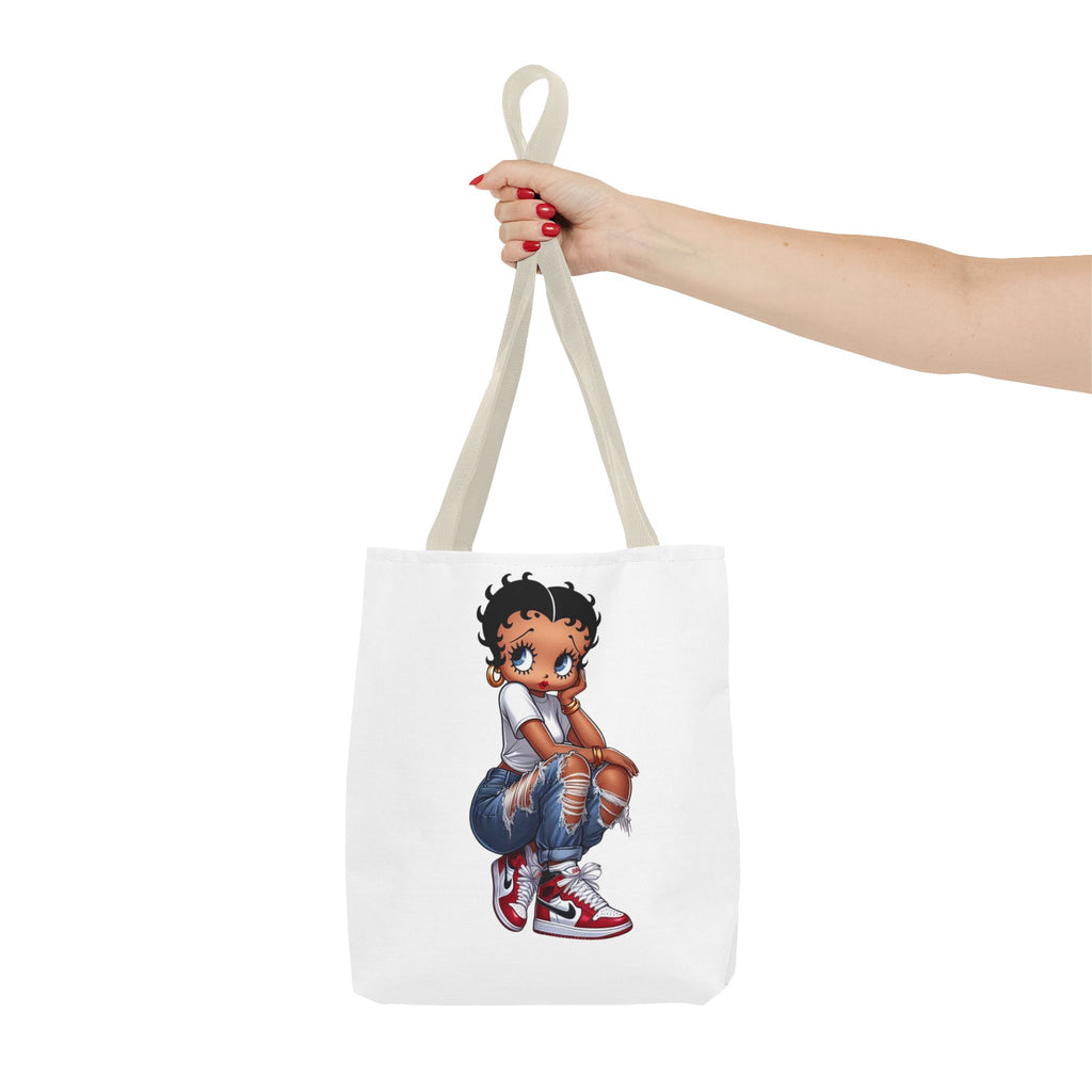 Betty Boop Style Tote Bag — Retro Pin-Up Cartoon Design