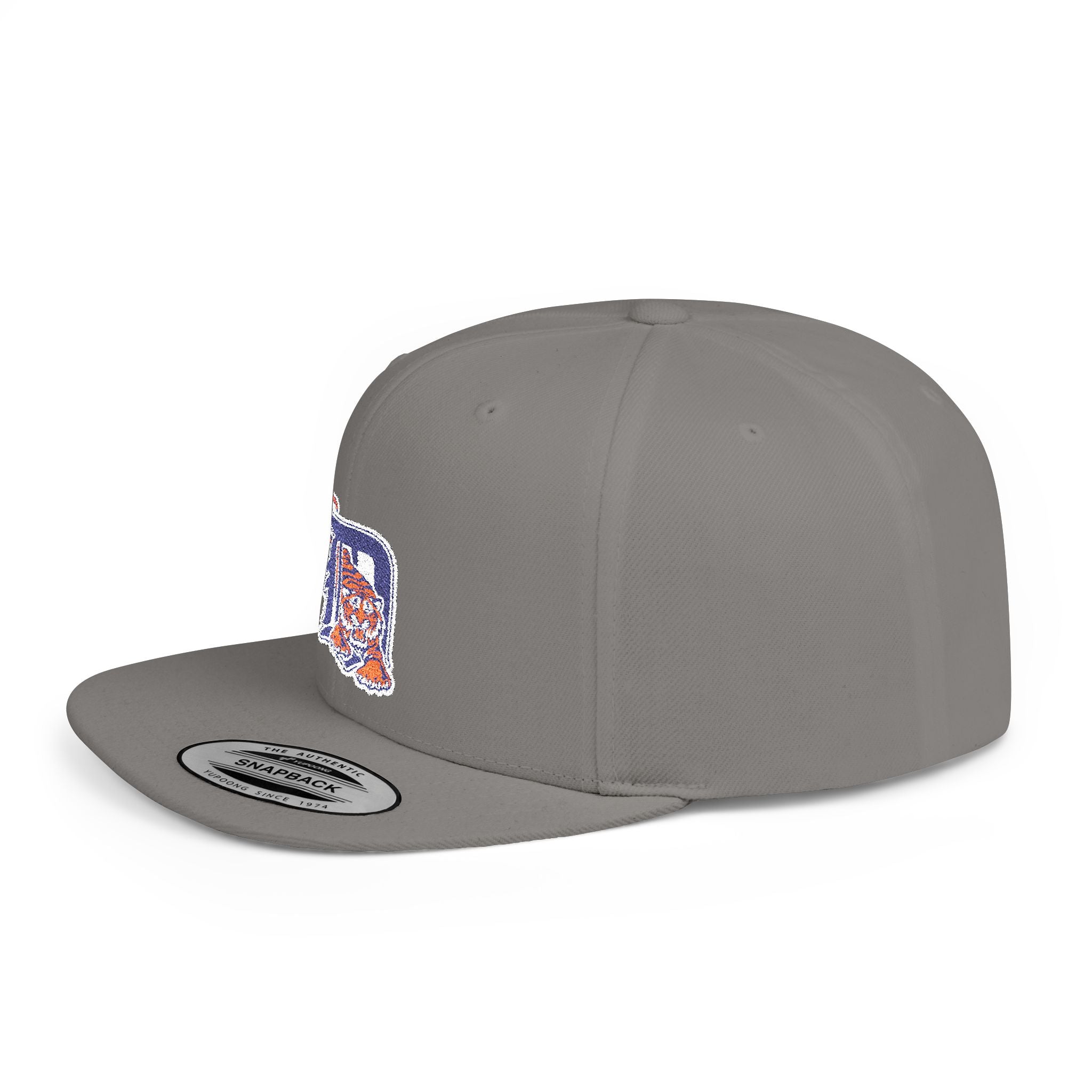 Detroit Tigers Letter Snapback Hat — Flat Bill Baseball Cap