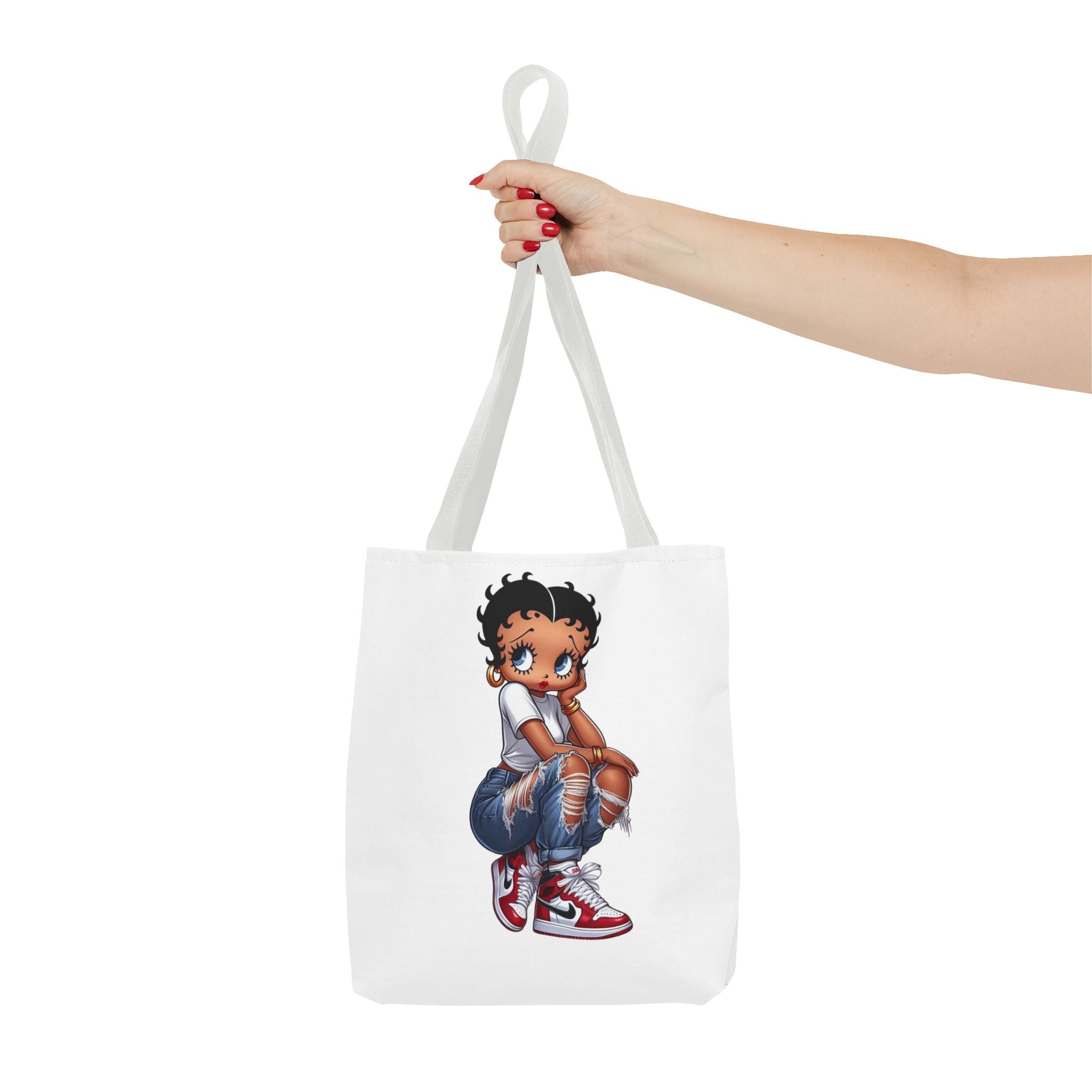 Betty Boop Style Tote Bag — Retro Pin-Up Cartoon Design