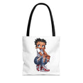 Betty Boop Style Tote Bag — Retro Pin-Up Cartoon Design