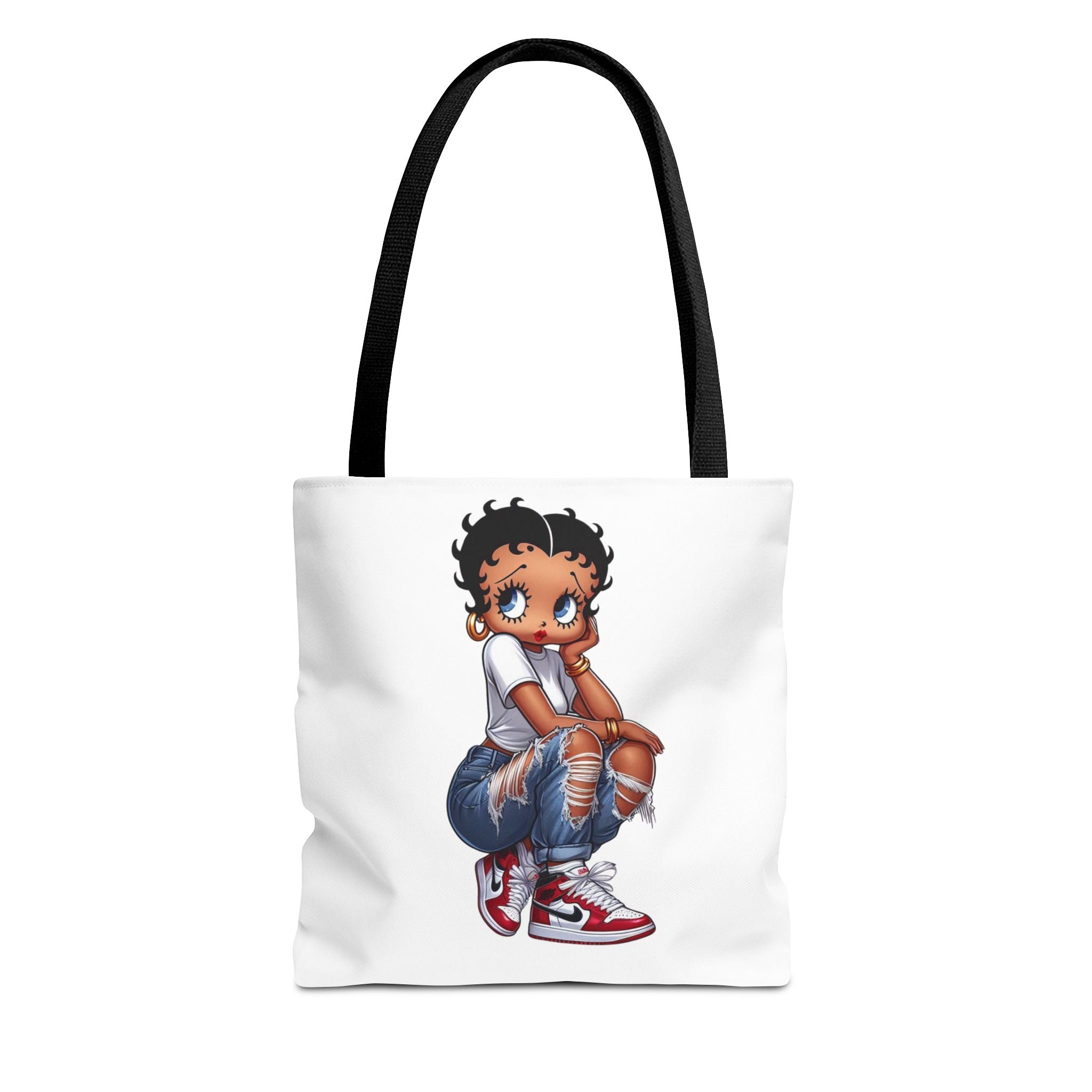 Betty Boop Style Tote Bag — Retro Pin-Up Cartoon Design
