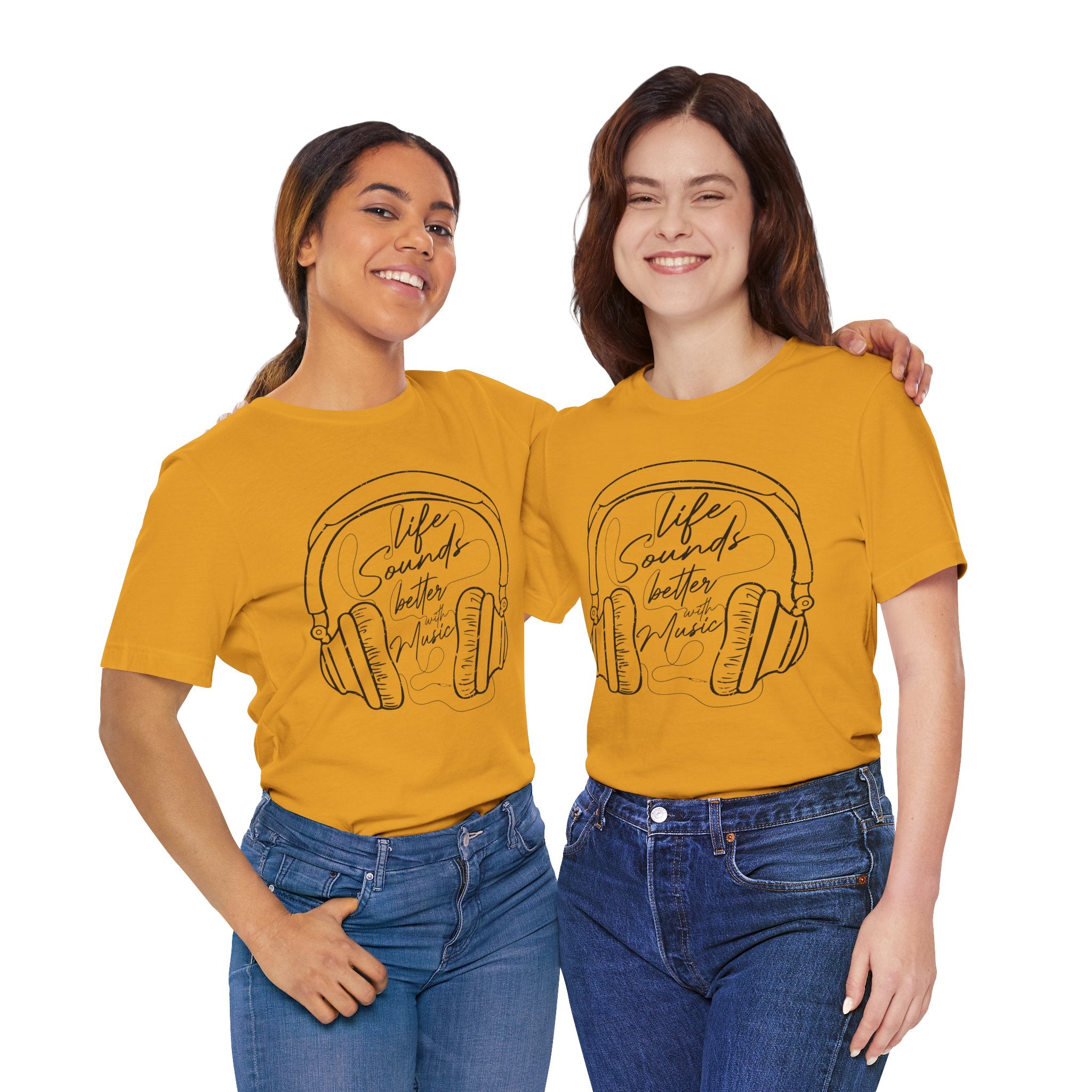 Life Sounds Better With Music Headphone T-Shirt