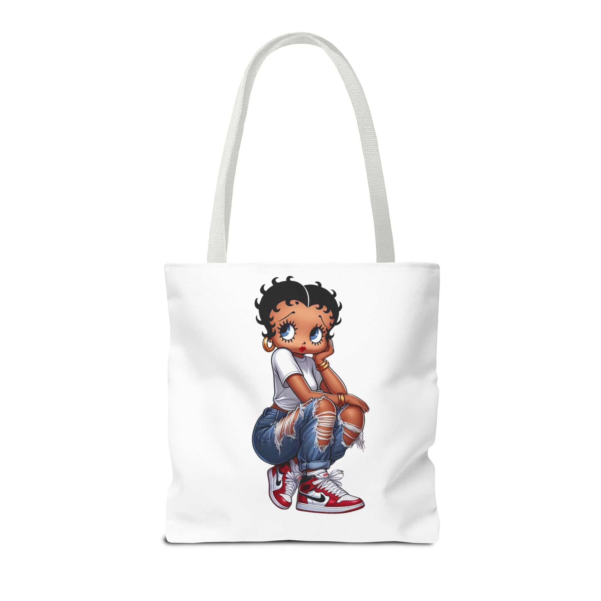 Betty Boop Style Tote Bag — Retro Pin-Up Cartoon Design