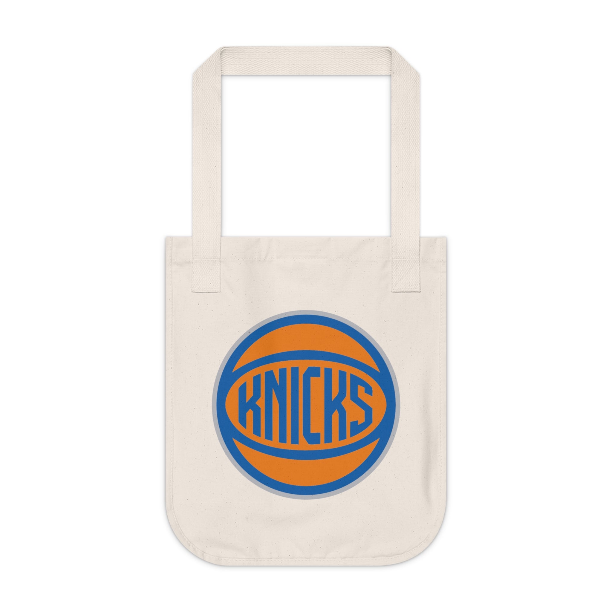 Knicks Logo Canvas Tote Bag — Organic Reusable Basketball Fan Grocery Bag