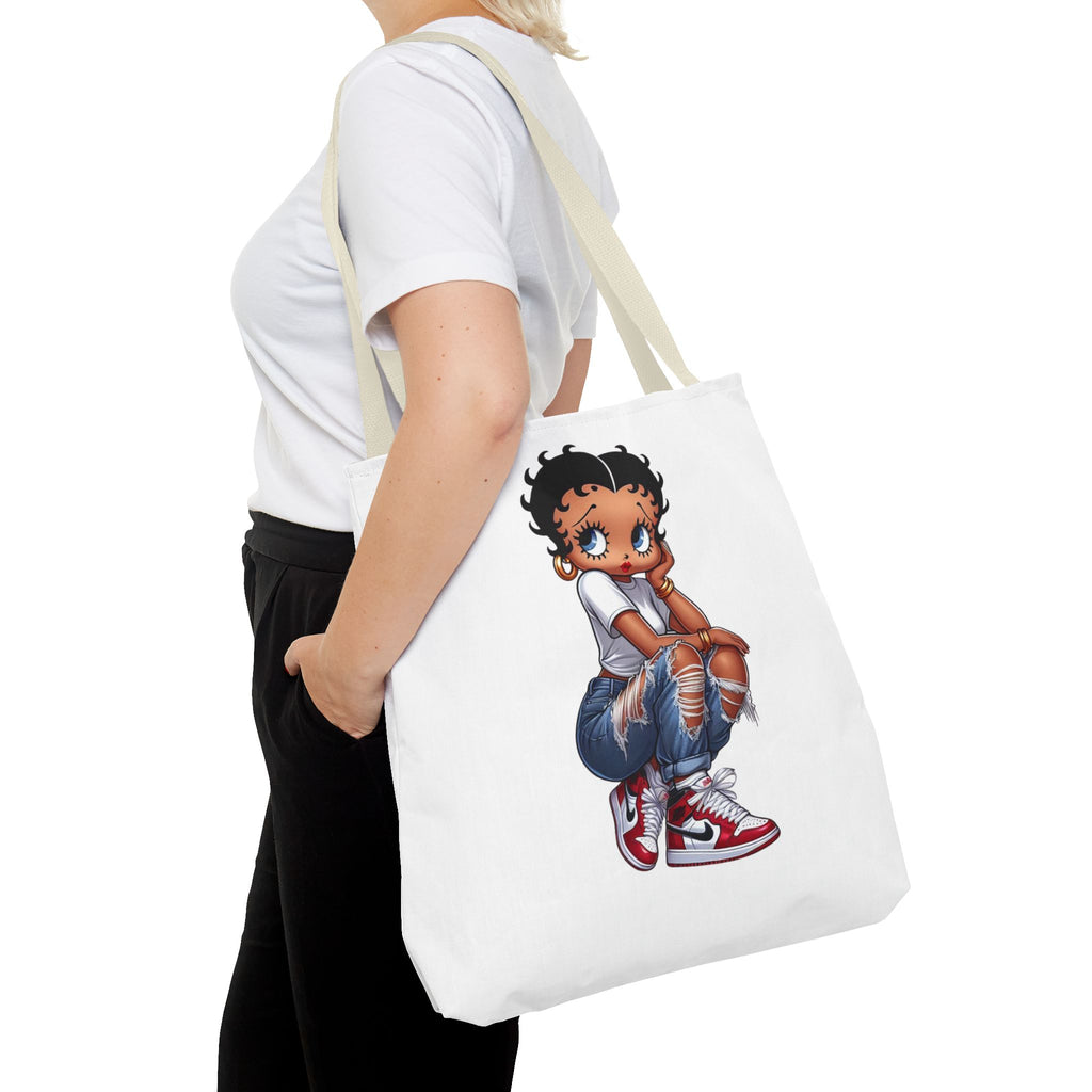 Betty Boop Style Tote Bag — Retro Pin-Up Cartoon Design