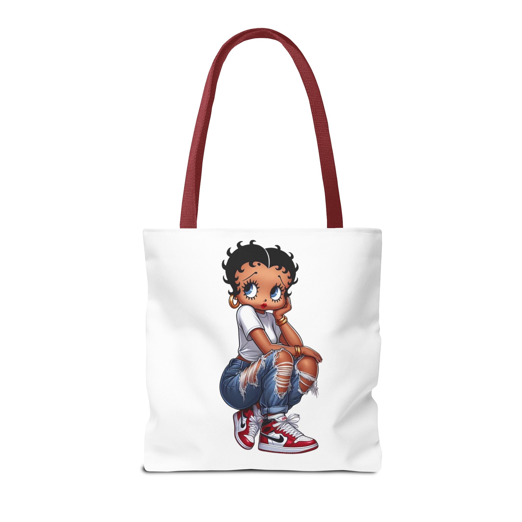 Betty Boop Style Tote Bag — Retro Pin-Up Cartoon Design