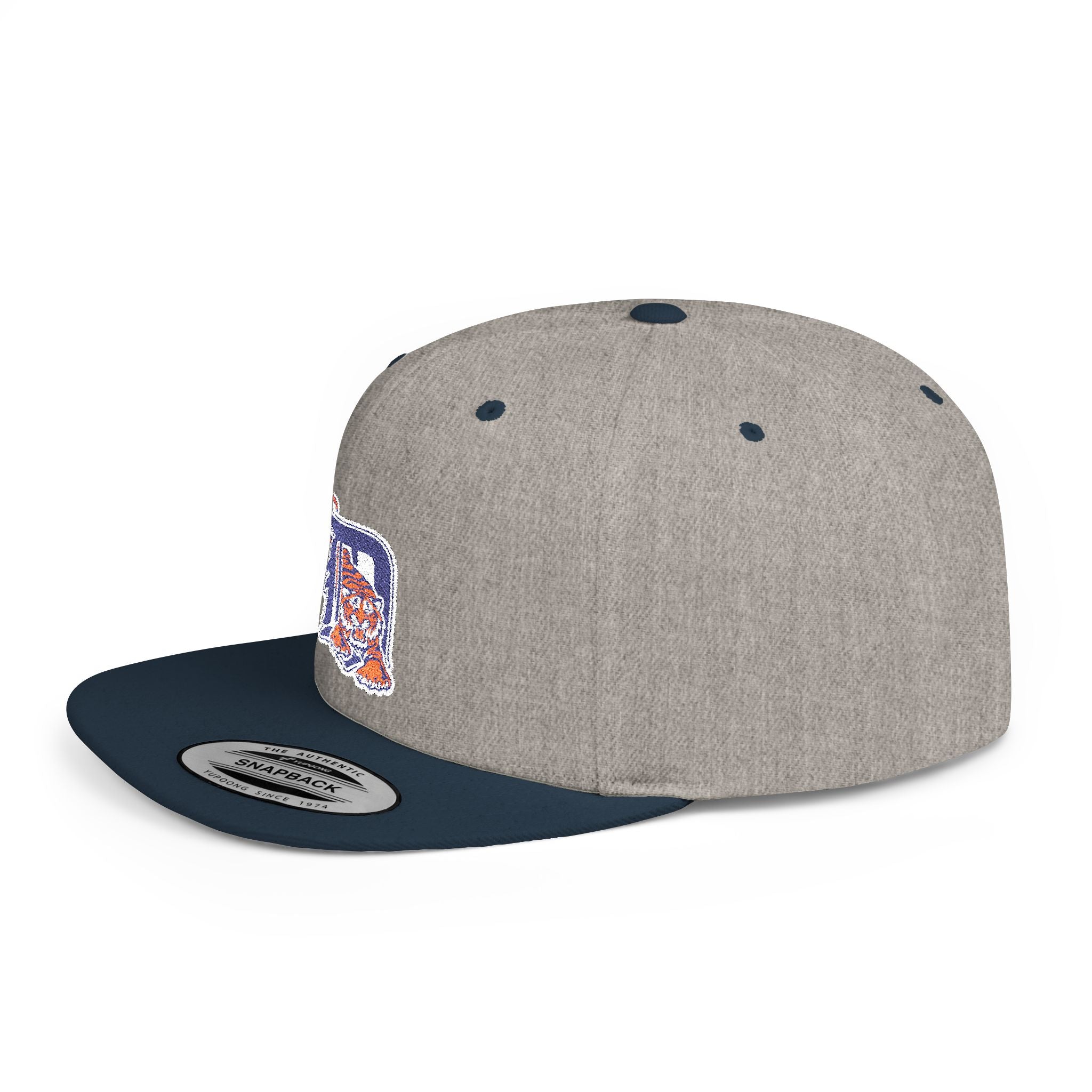Detroit Tigers Letter Snapback Hat — Flat Bill Baseball Cap