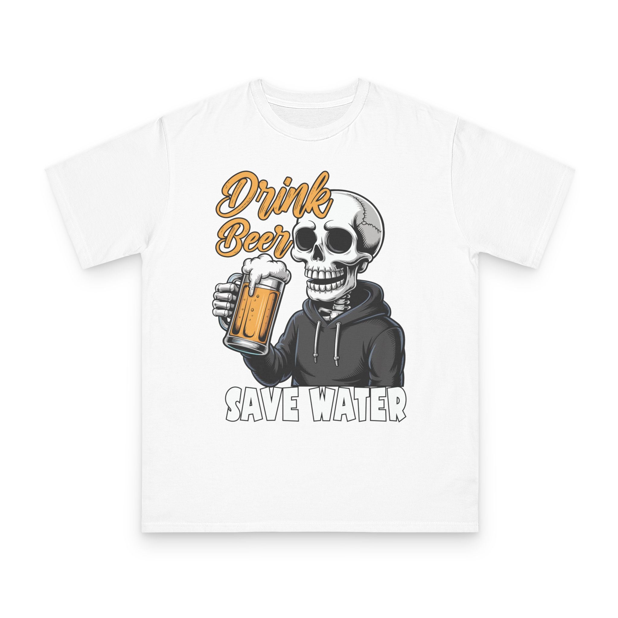 Drink Beer Save Water Skull T‑Shirt — Funny Beer Lover Tee