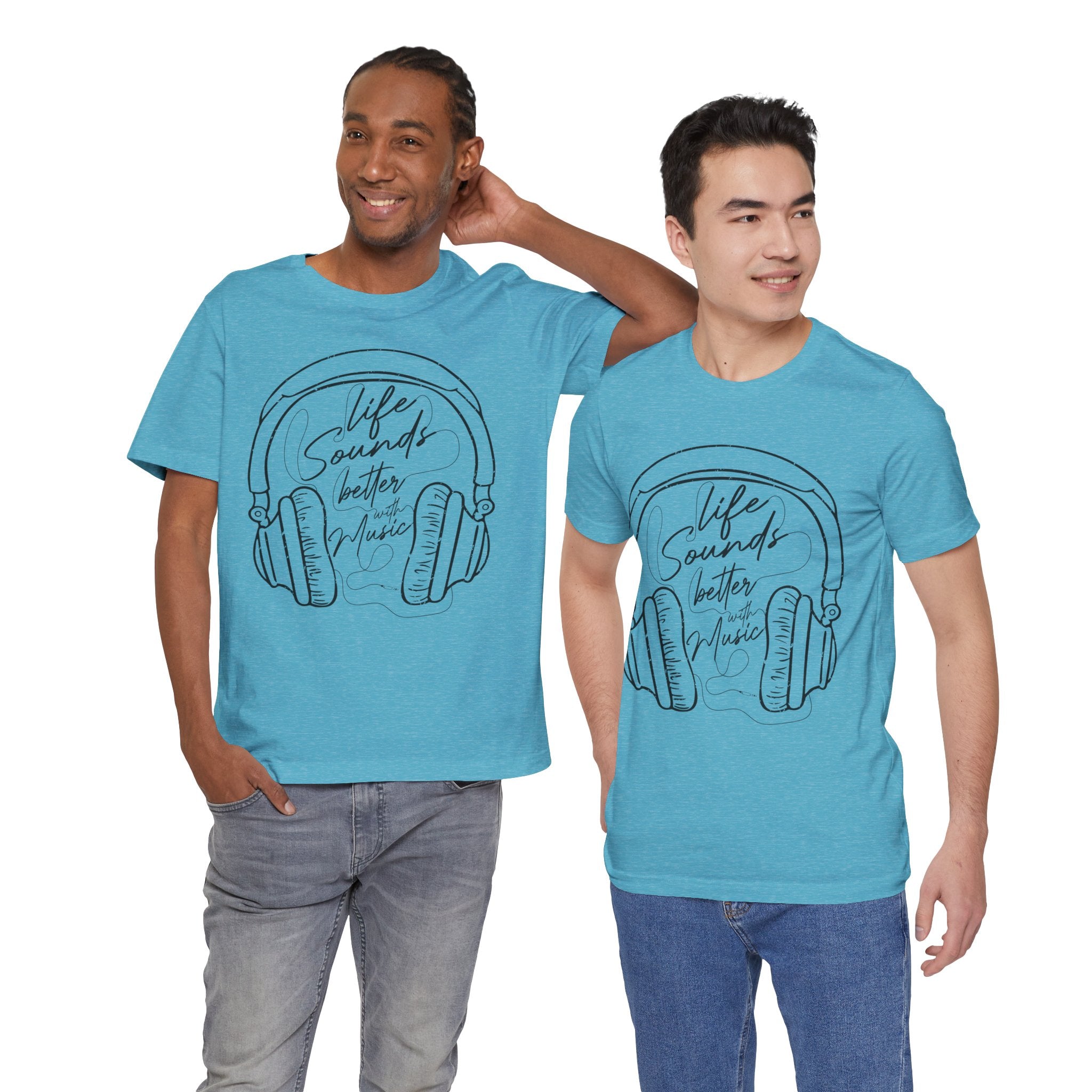 Life Sounds Better With Music Headphone T-Shirt