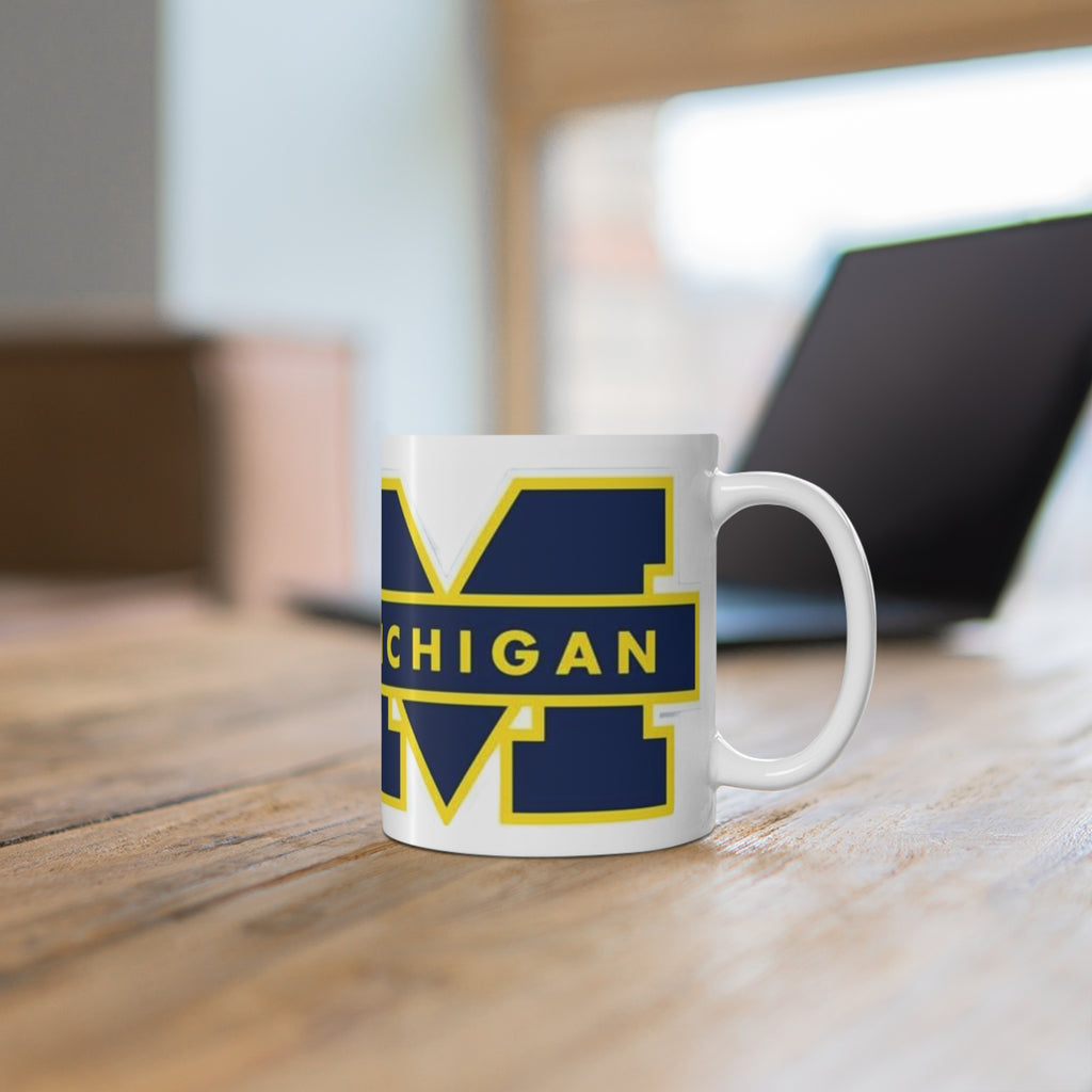 University of Michigan 11 oz Mug — Wolverines Logo Coffee Cup