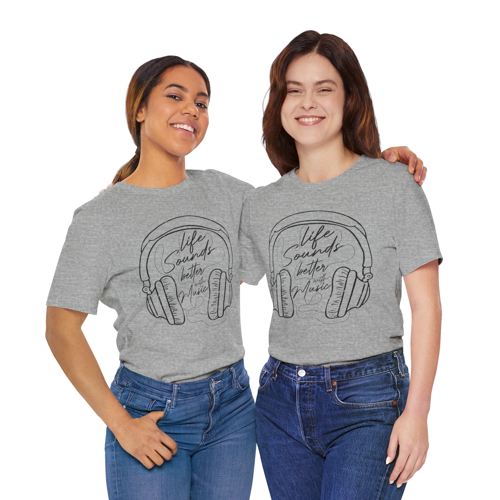 Life Sounds Better With Music Headphone T-Shirt