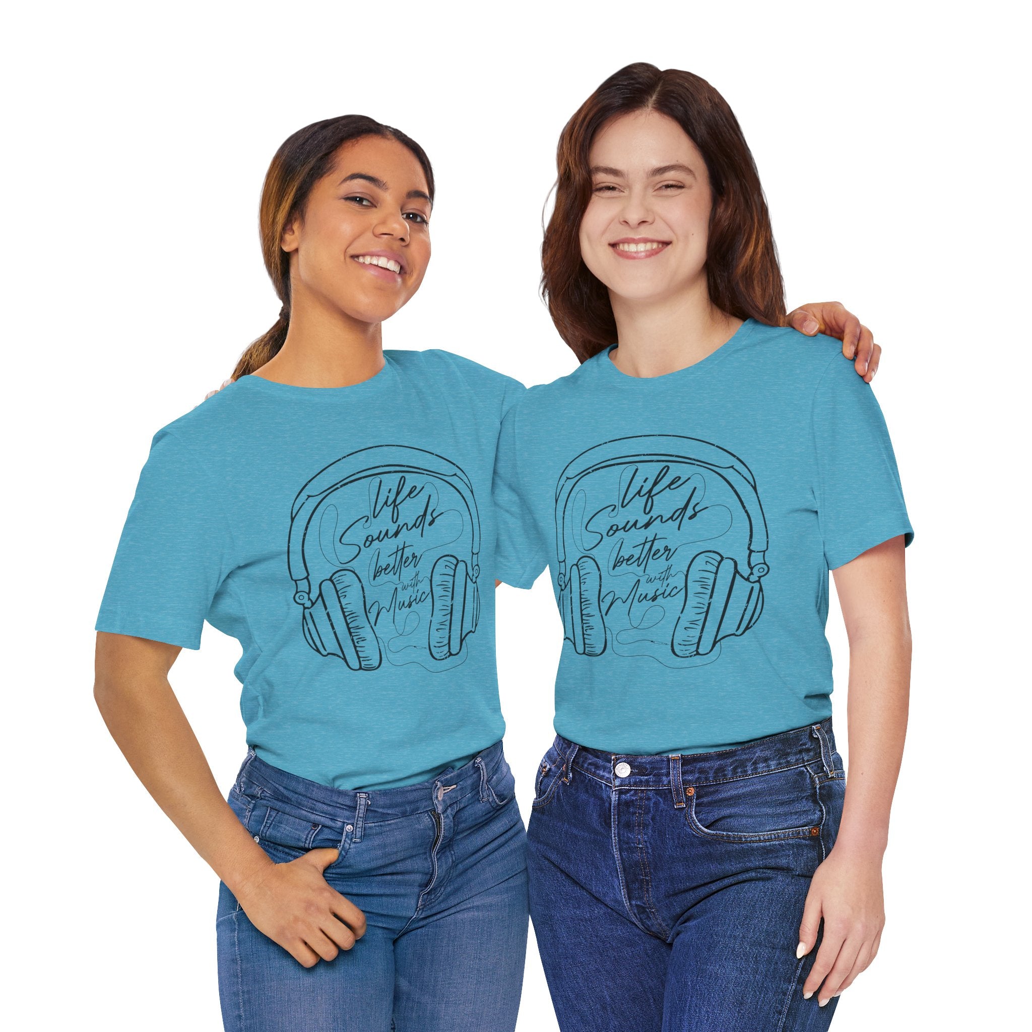 Life Sounds Better With Music Headphone T-Shirt