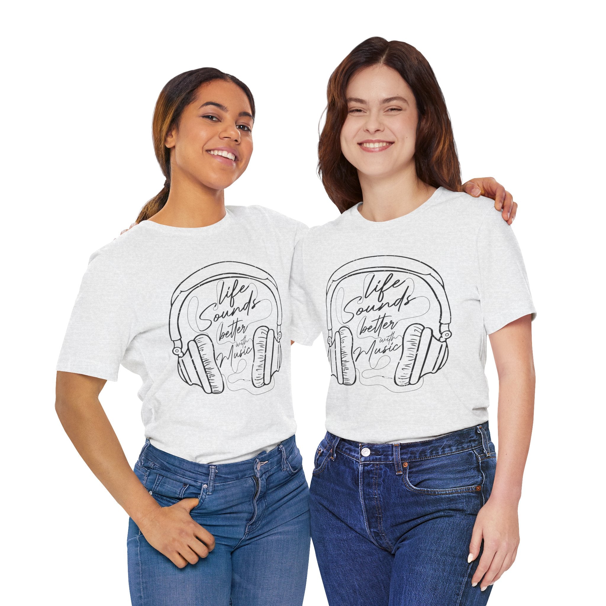 Life Sounds Better With Music Headphone T-Shirt