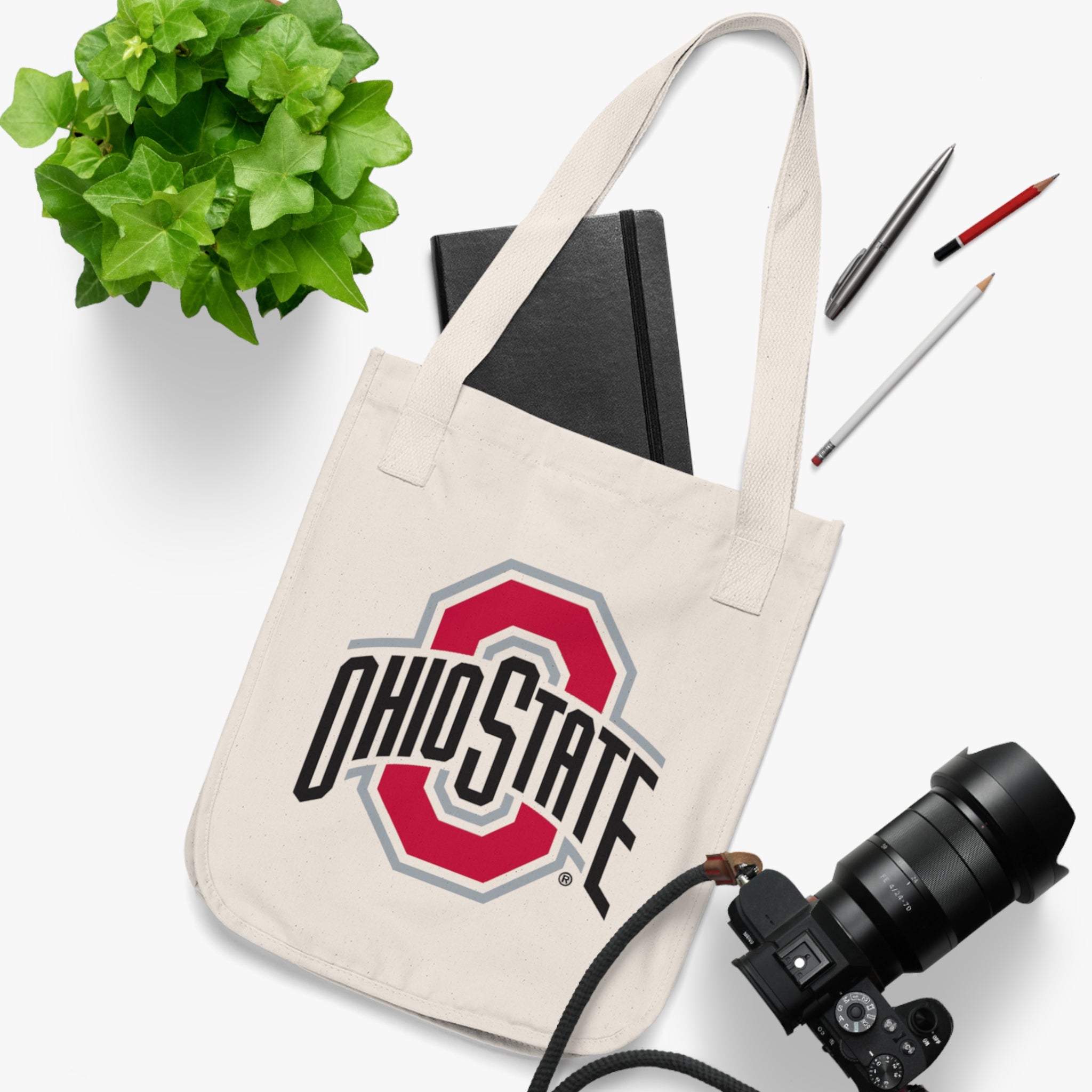 Ohio State Buckeye Organic Canvas Tote Bag