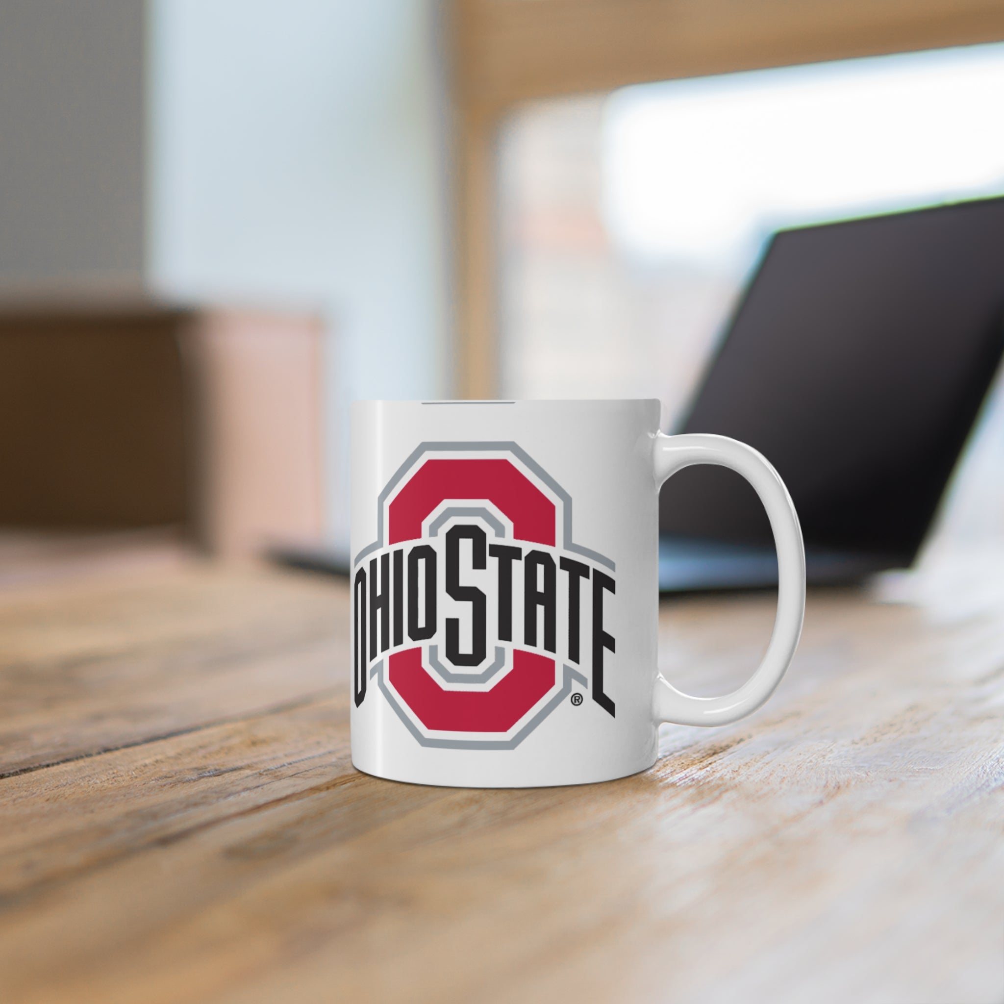 Ohio State Buckeye Logo Mug — 11oz Ceramic Coffee Cup