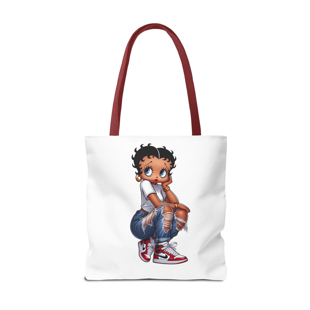 Betty Boop Style Tote Bag — Retro Pin-Up Cartoon Design