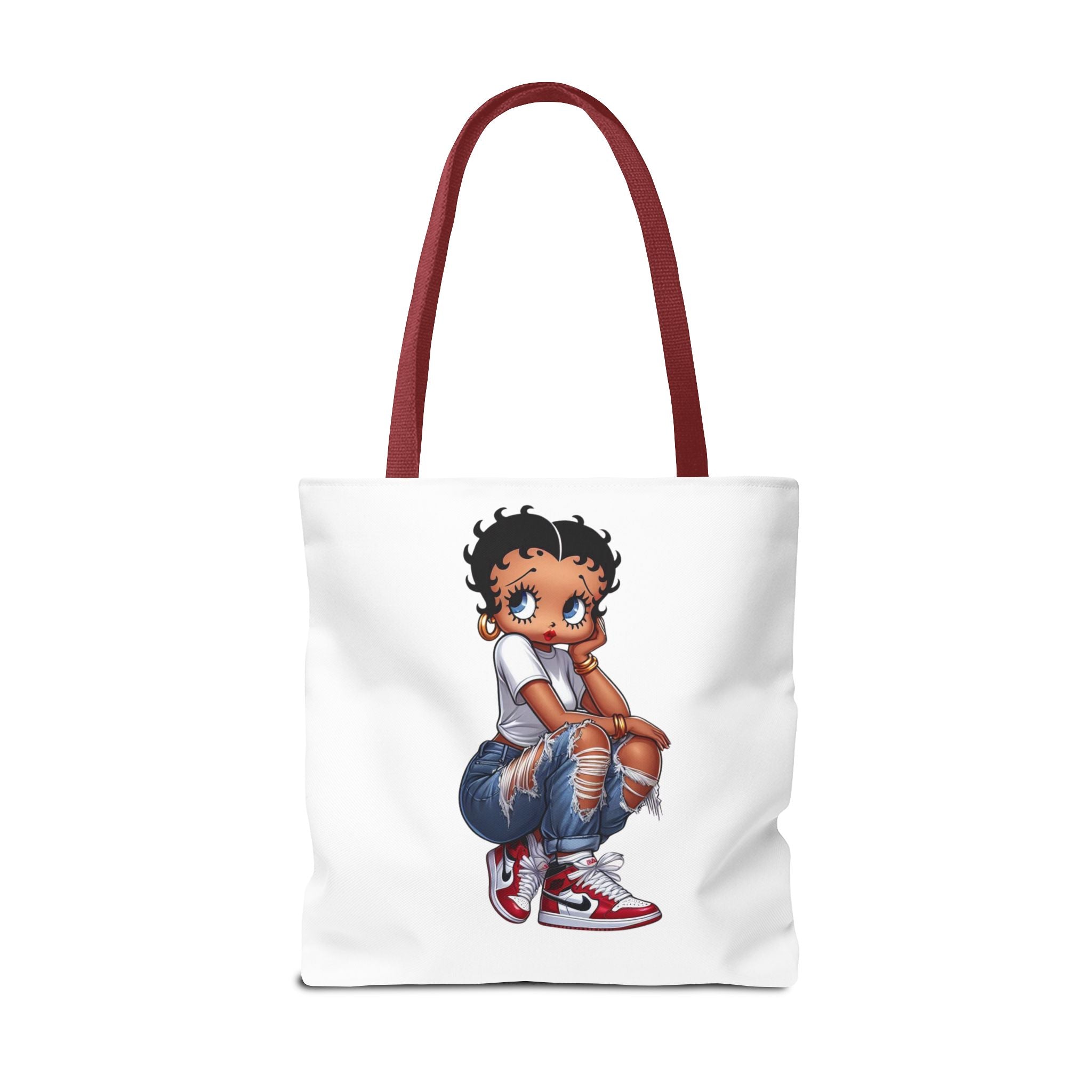 Betty Boop Style Tote Bag — Retro Pin-Up Cartoon Design