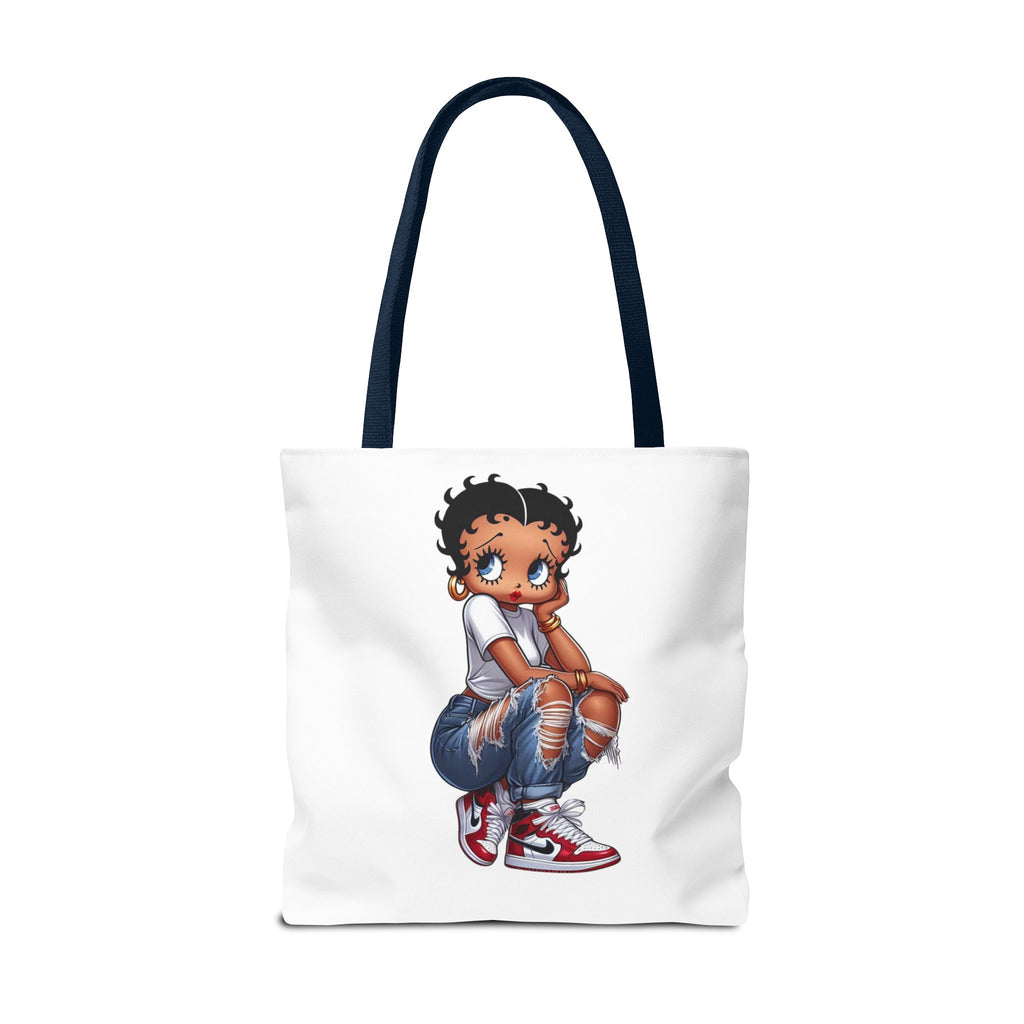 Betty Boop Style Tote Bag — Retro Pin-Up Cartoon Design