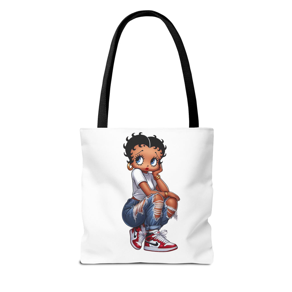 Betty Boop Style Tote Bag — Retro Pin-Up Cartoon Design