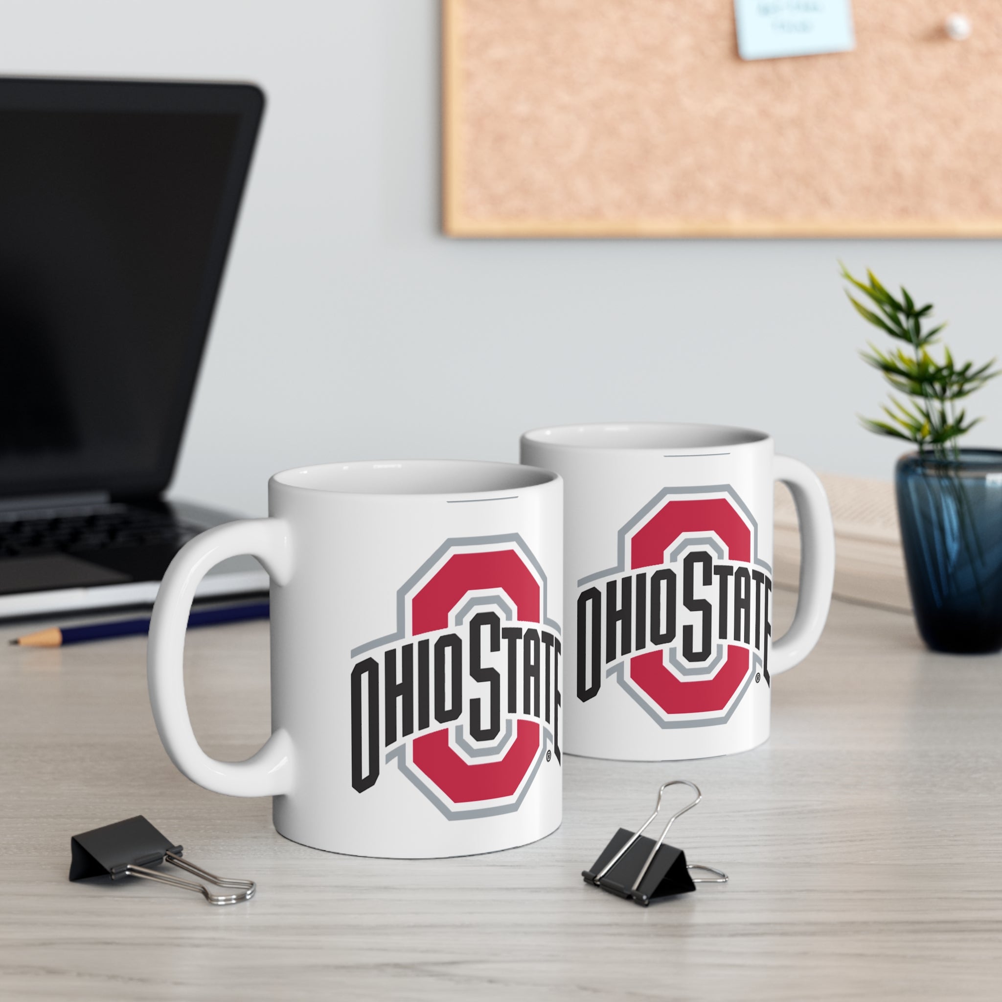 Ohio State Buckeye Logo Mug — 11oz Ceramic Coffee Cup